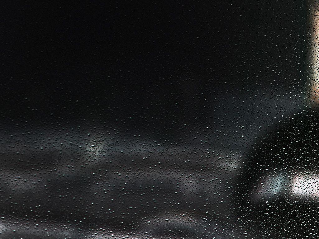 1024x768 Window Rain Bubble Nature City Dark Wallpaper