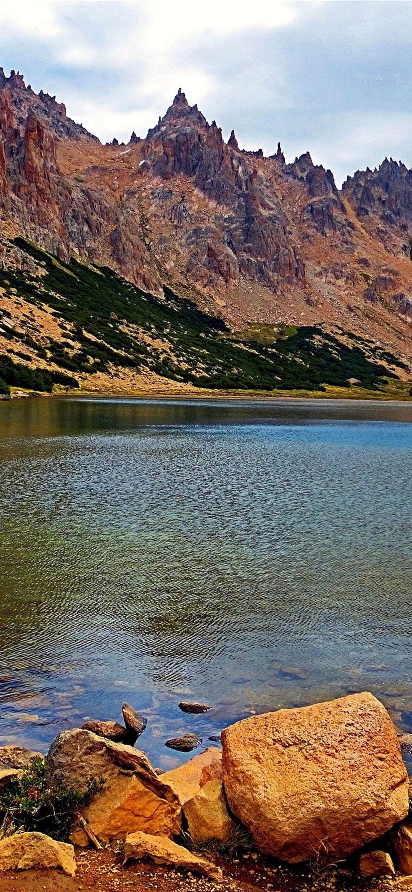 828x1792 Argentina, Patagonia, Rock Mountains, Lake 1080x1920 IPhone 8 7 6 6S Plus Wallpaper, Background, Picture, Image