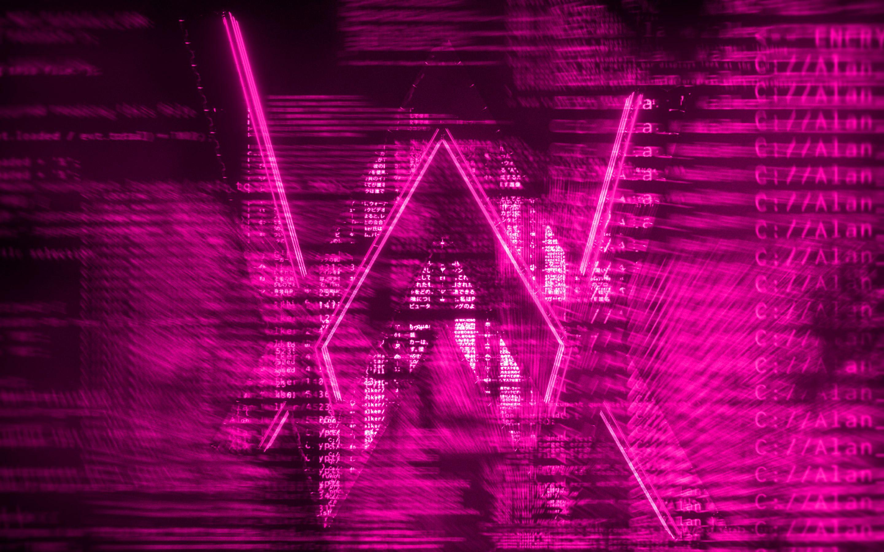 2880x1800 Download wallpaper Alan Walker purple logo, creative, digital art, superstars, Alan Walker logo, music stars, Alan Walker for desktop with resolution 2880x1800. High Quality HD picture wallpaper