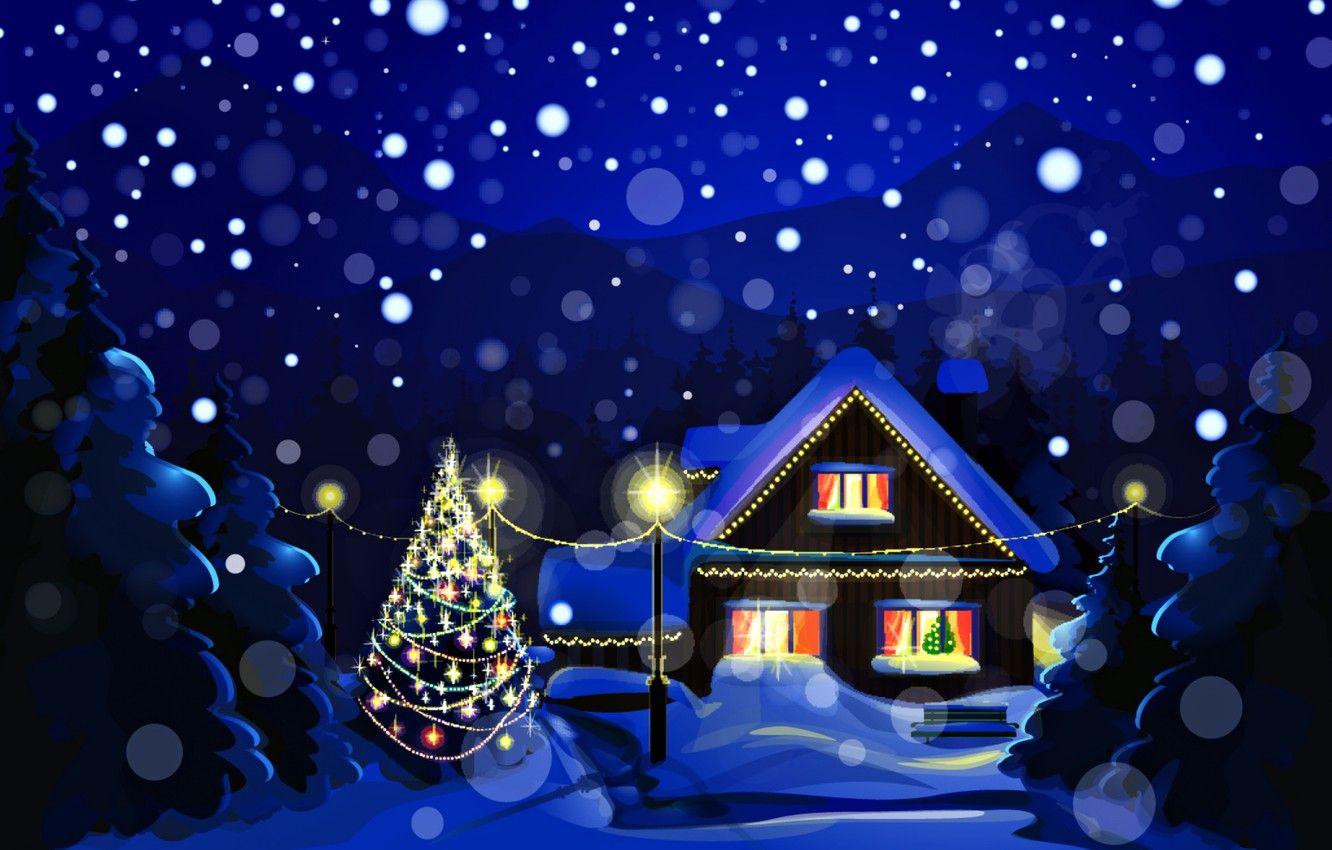 Christmas Lights Snow Wallpapers - Top Free Christmas Lights Snow ...