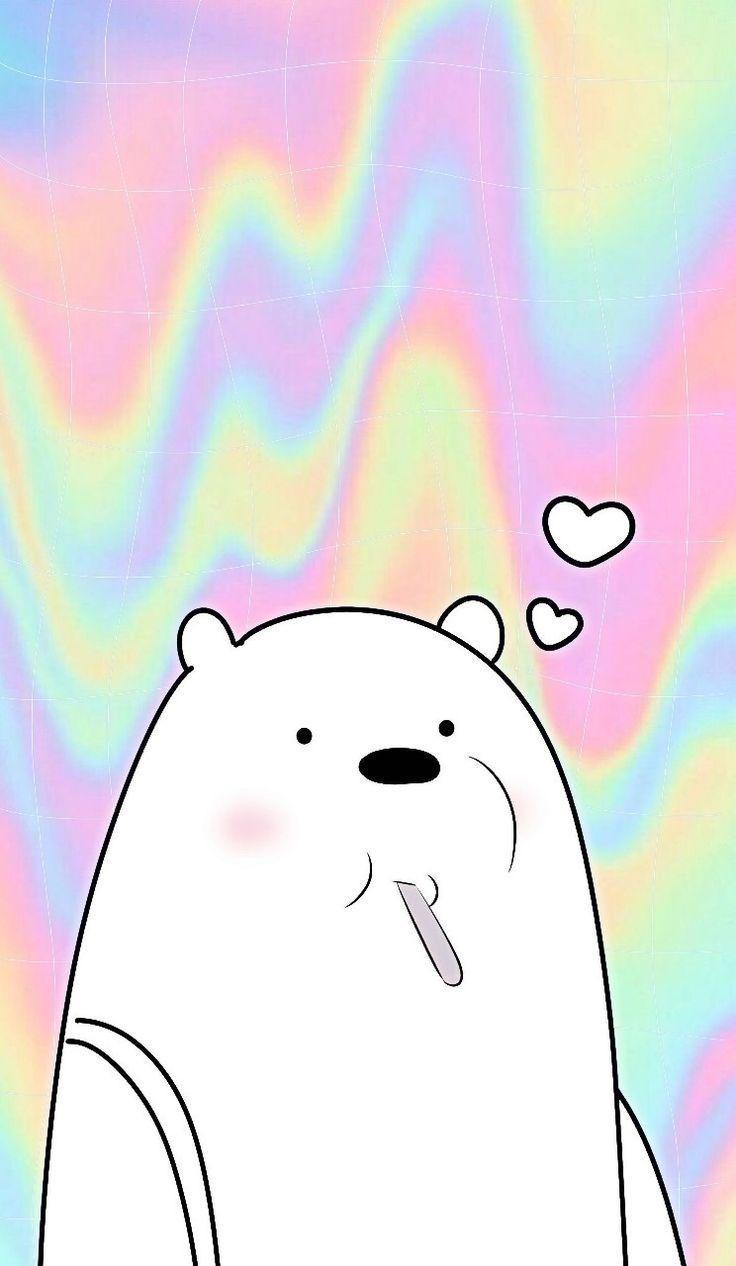 736x1266 Holographic Polar bear☺️❤️ I did this by myself Vanessa K - #Fondodepantallaparateléfonos #. Wallpaper de urso, para iphone, Papel de parede emoji