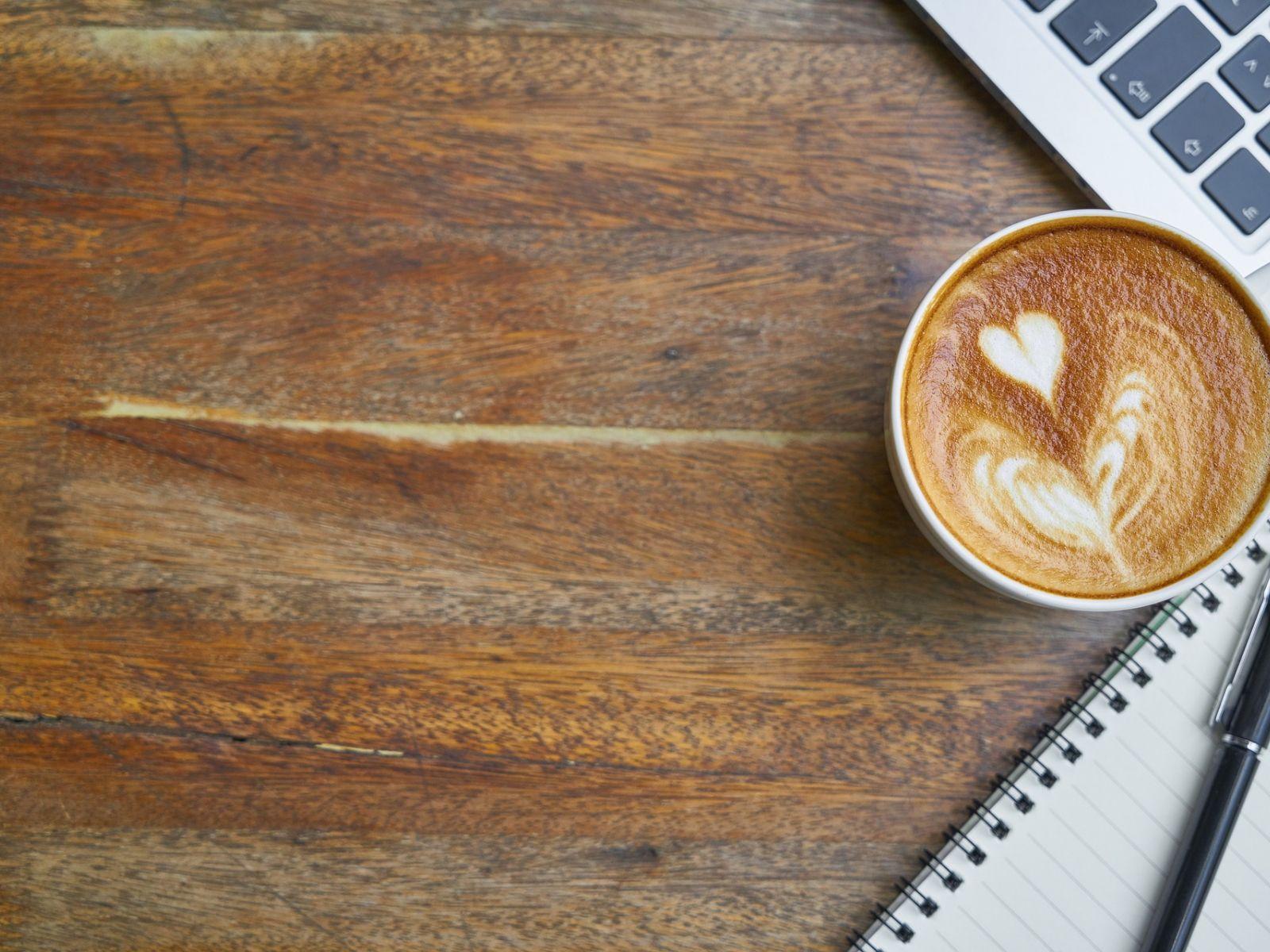 1600x1200 Desktop Wallpaper Coffee Cup, Coffee, Diary, Book, Laptop, Pen, HD Image, Picture, Background, 4flyx2