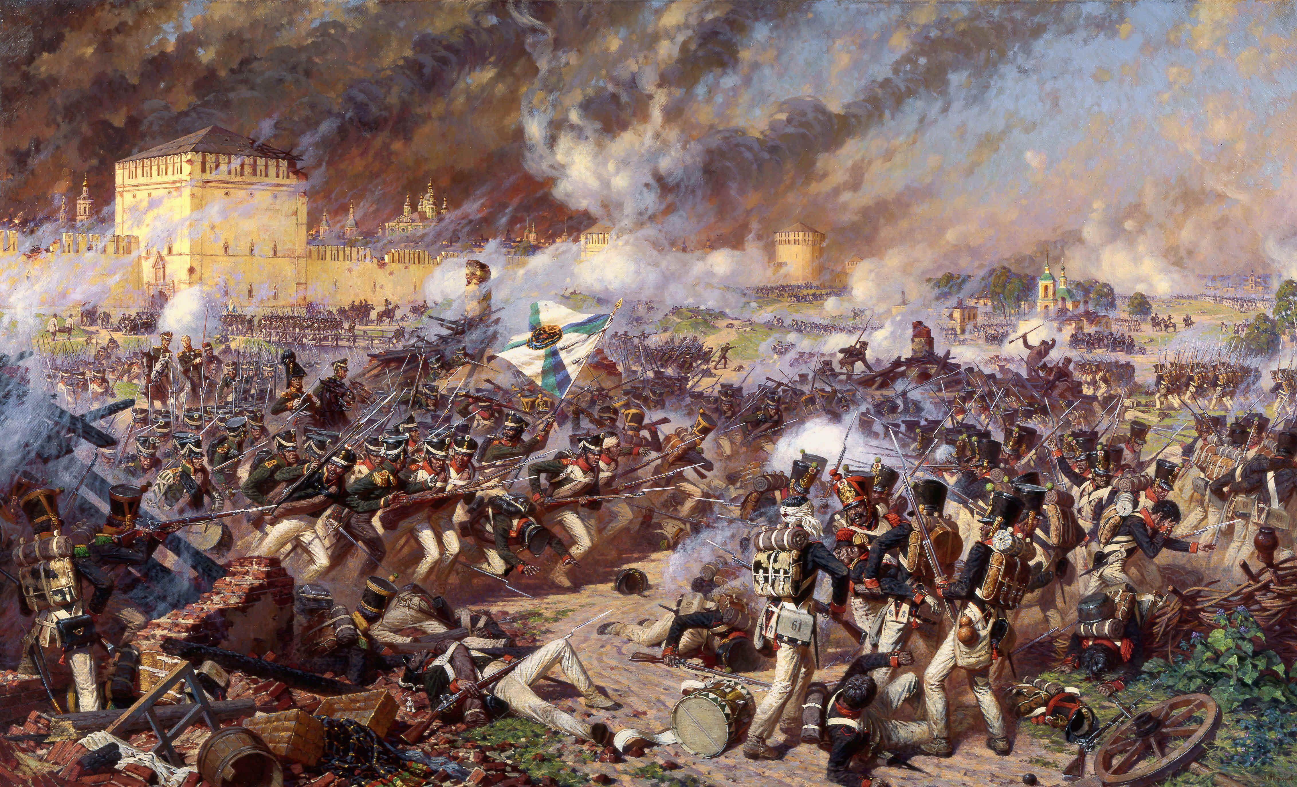 4528x2749 Painted Battlescene wallpaper. War art, Napoleonic wars, Historical painting