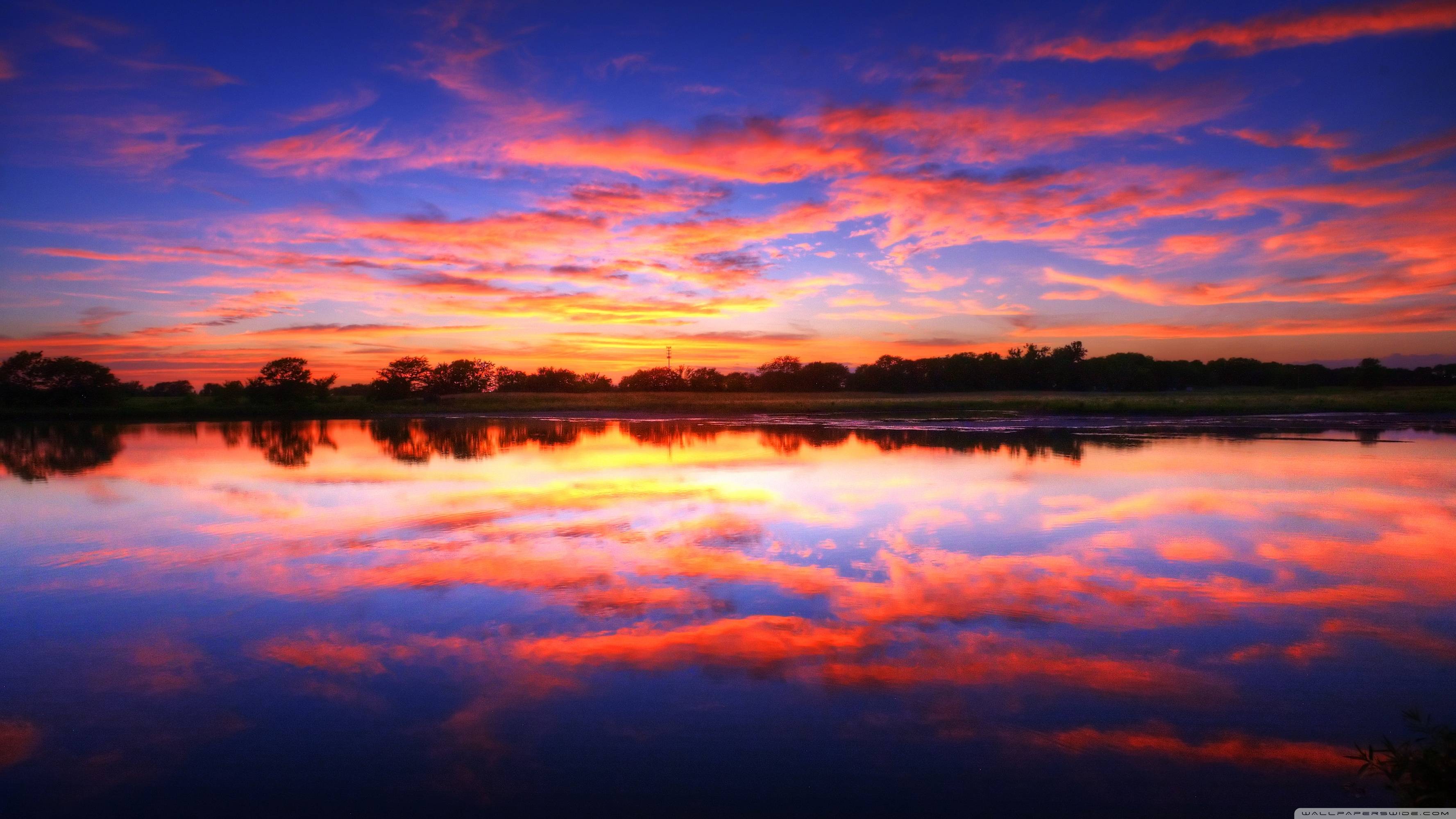 3554x1999 HD Sunset Wallpaper