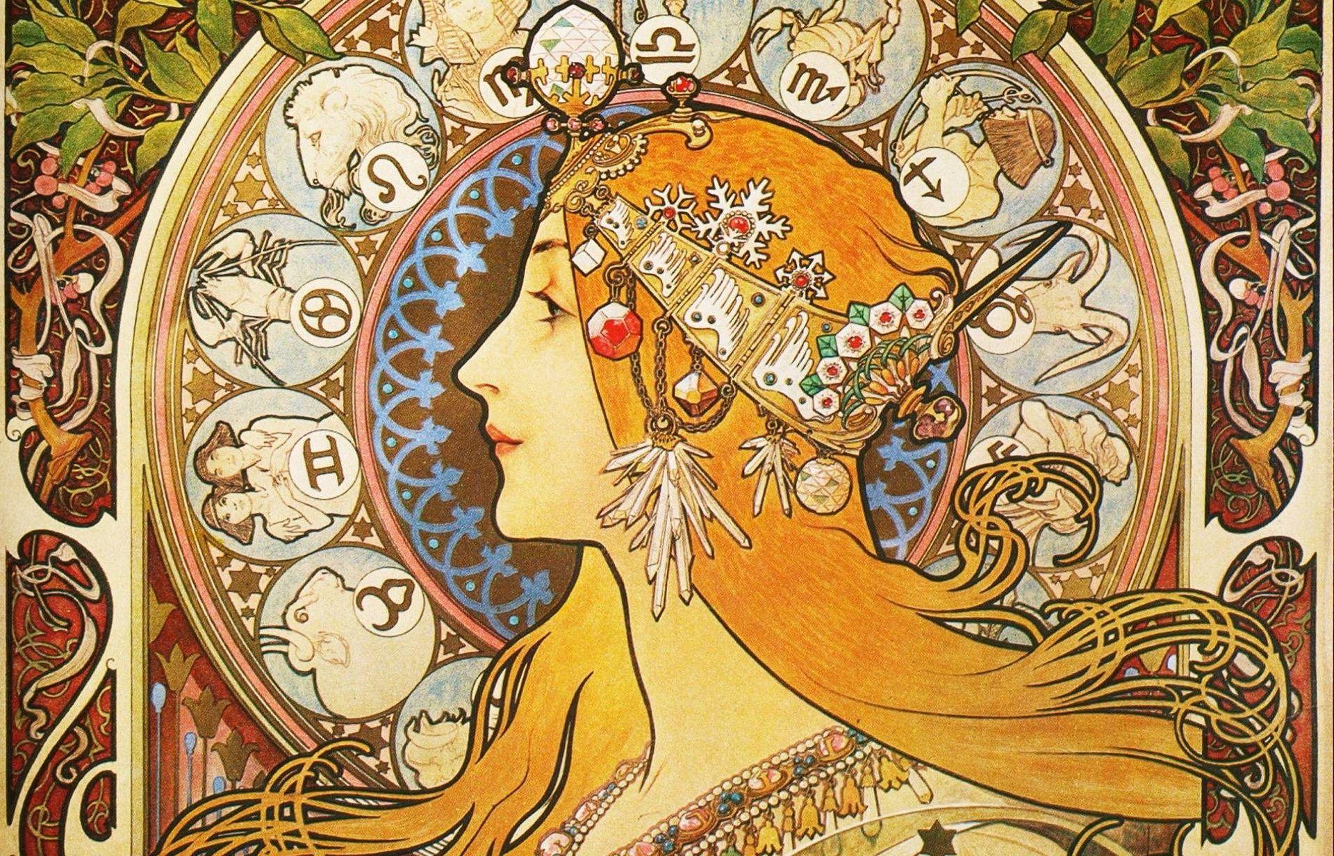 1920x1232 Art Nouveau Desktop Wallpaper