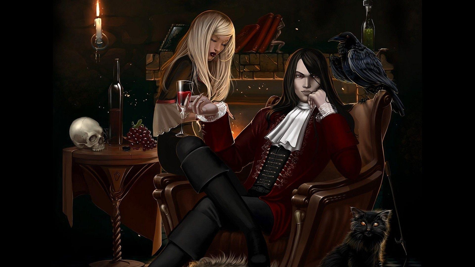 1920x1080 cool Gothic Vampire Wallpaper 1920x1080. Vampire art, Vampire portrait, Scary vampire