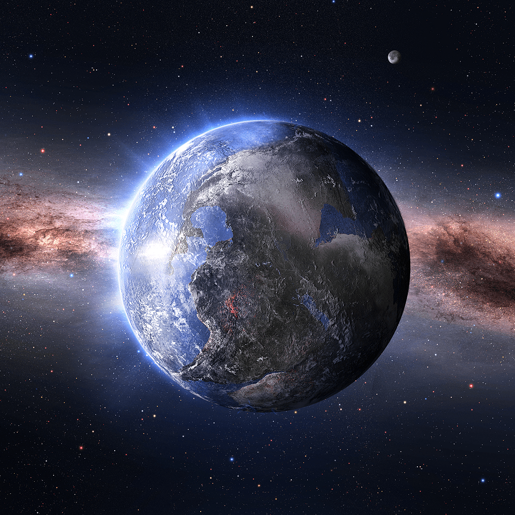 1024x1024 Planet Earth Wallpaper HD