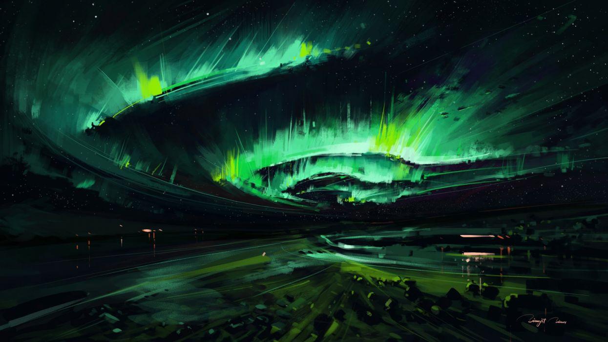 1245x700 Aurora Borealis Landscape Nature Night wallpaperx1080