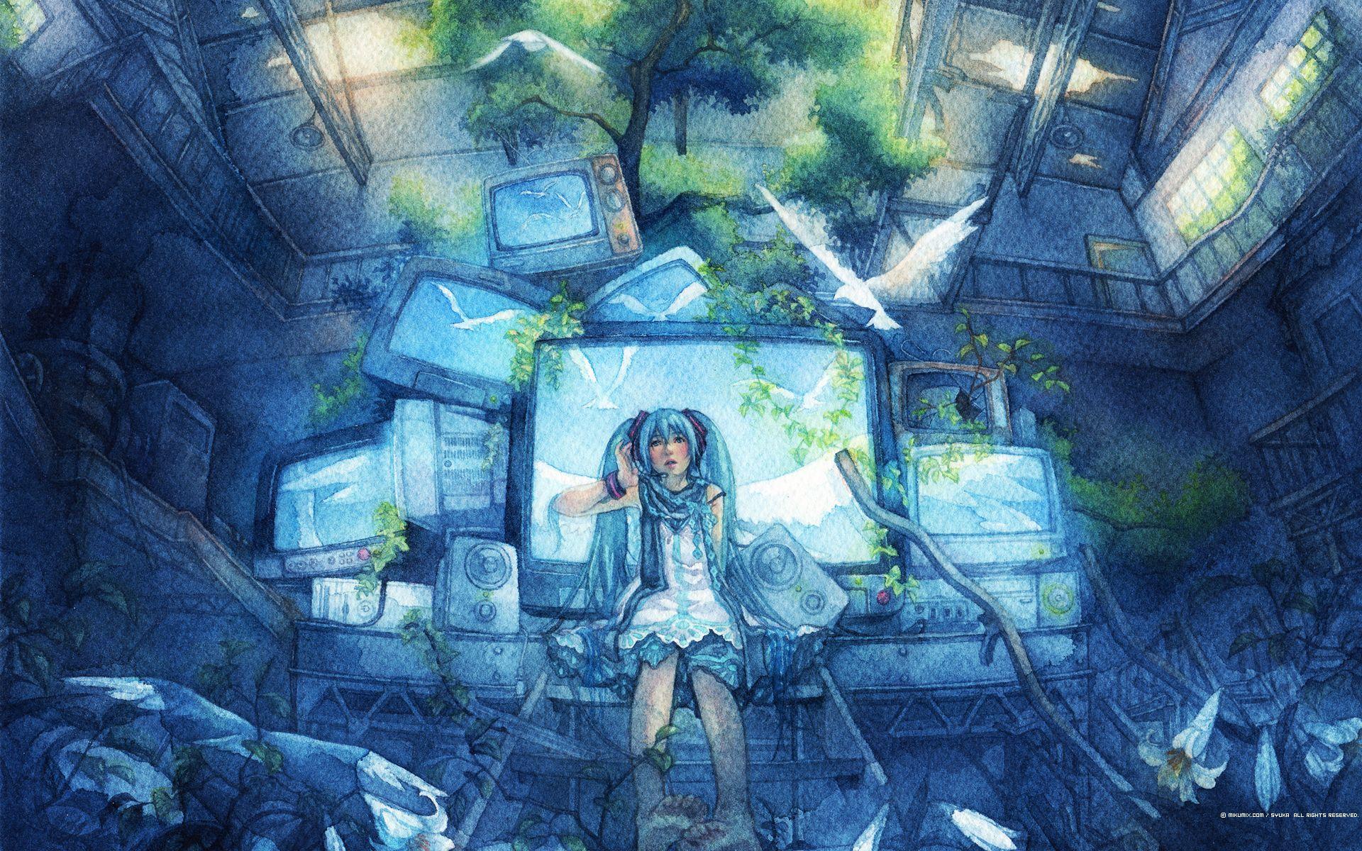 1920x1200 Hatsune Miku Anime Image Board