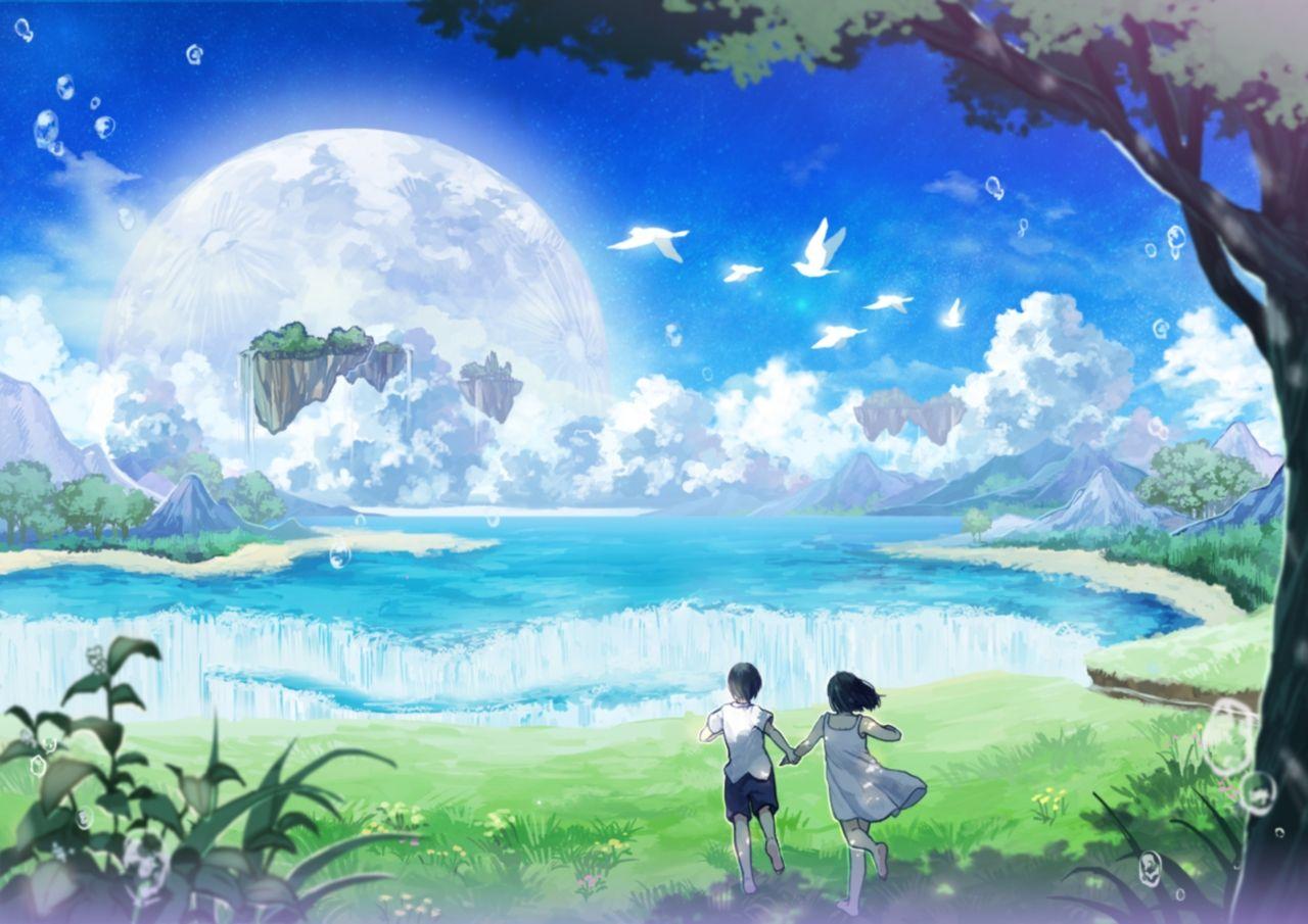 1280x905 Anime Nature Background Free Image