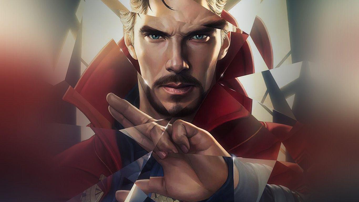 1366x768 wallpaper for desktop, laptop. doctor strange hero illustration art