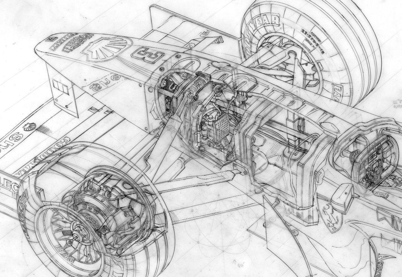 Mechanical engineering drawing engineering Vector Image