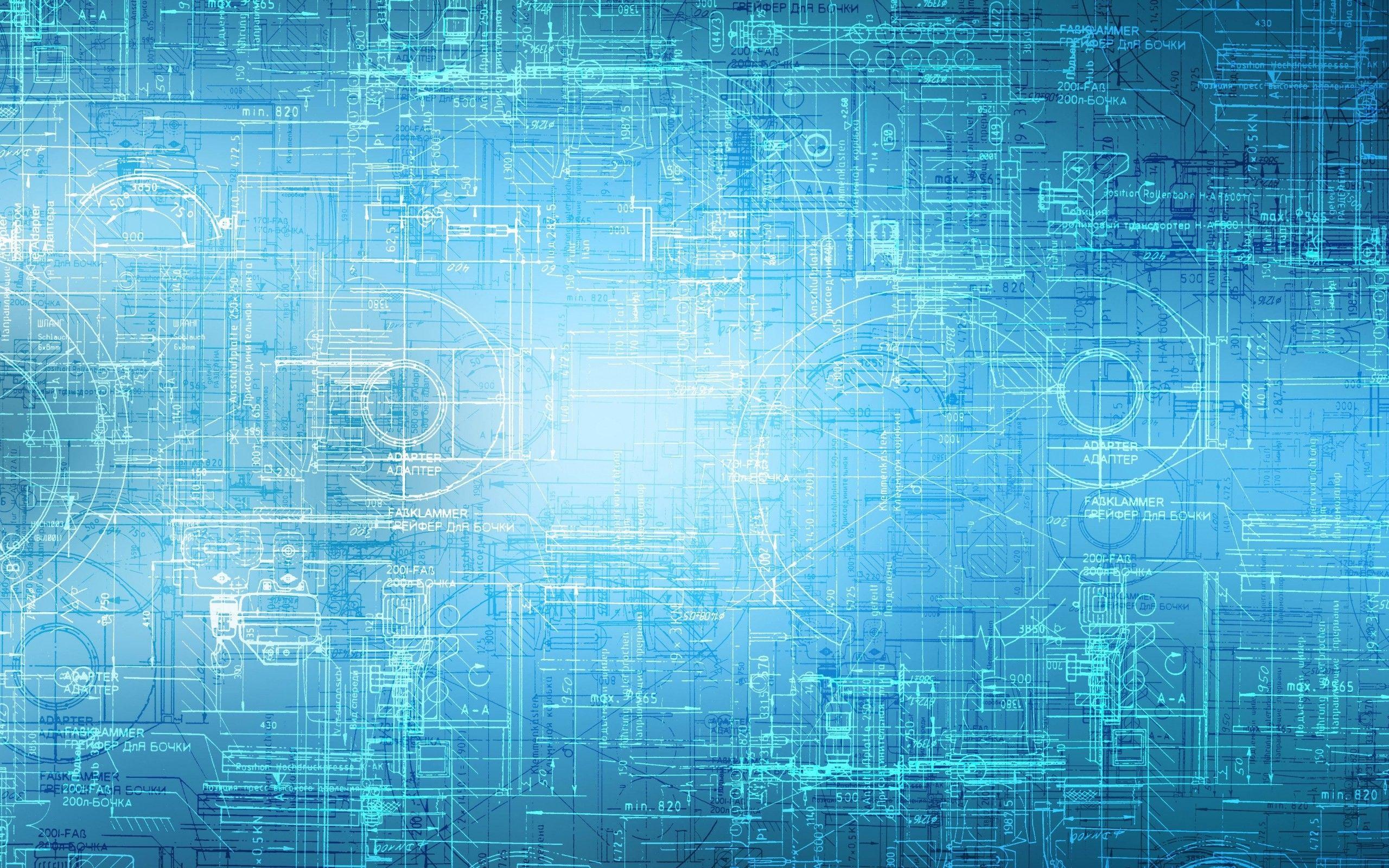 2560x1600 Blue Print Wallpaper