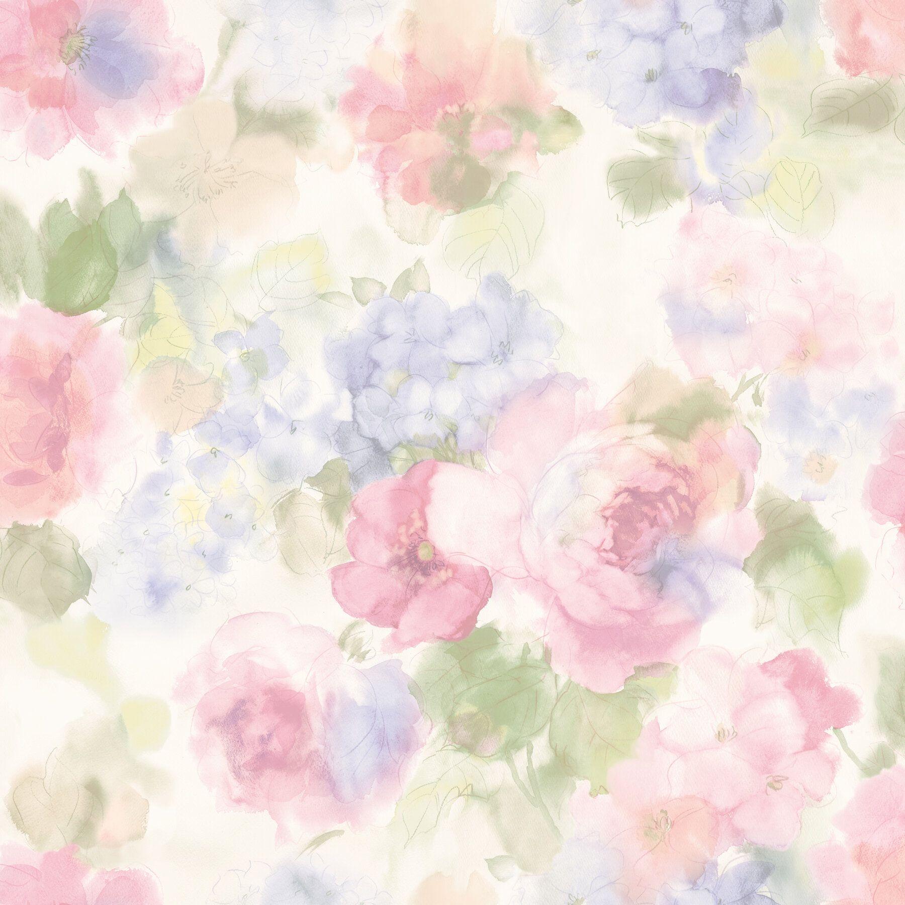 1800x1800 Ophelia & Co. Almeta 33' x 20.5 Japanese Peony Wallpaper Roll & Reviews