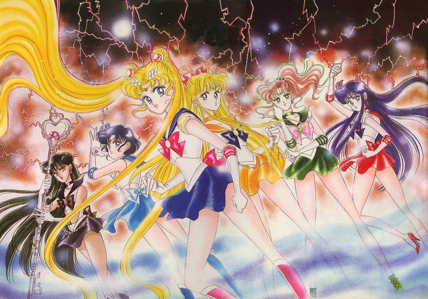 1468x1024 Sailor Moon Background Desktop Wallpaper Download