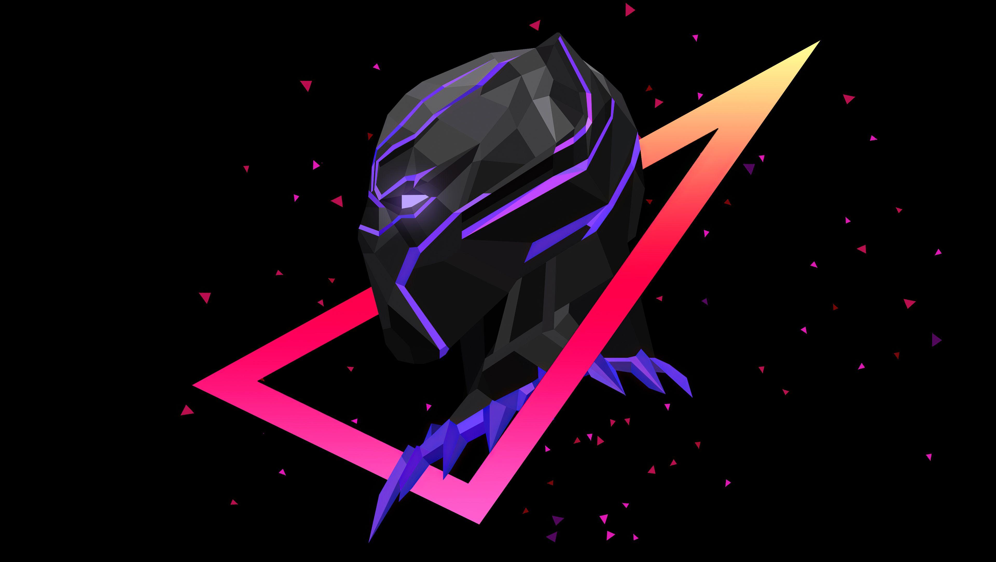 3840x2168 Black Panther 4k Minimal, HD Superheroes, 4k Wallpaper, Image, Background, Photo and Picture