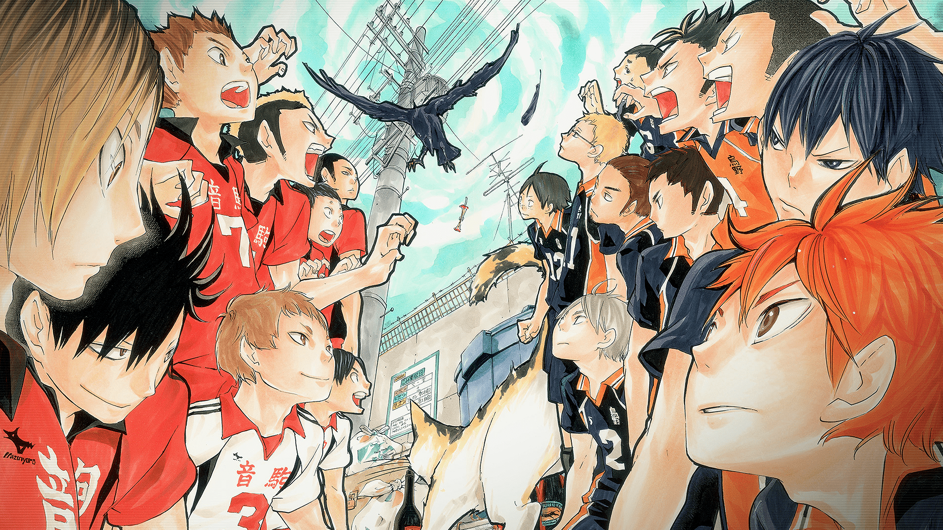 1920x1080 Anime Haikyū!! Haikyuu! Nekoma High Karasuno High Wallpaper. Haikyuu wallpaper, Haikyuu anime, Haikyuu karasuno