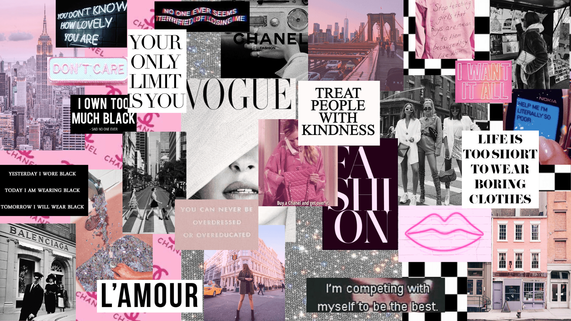 Fashion Collage Backgrounds
