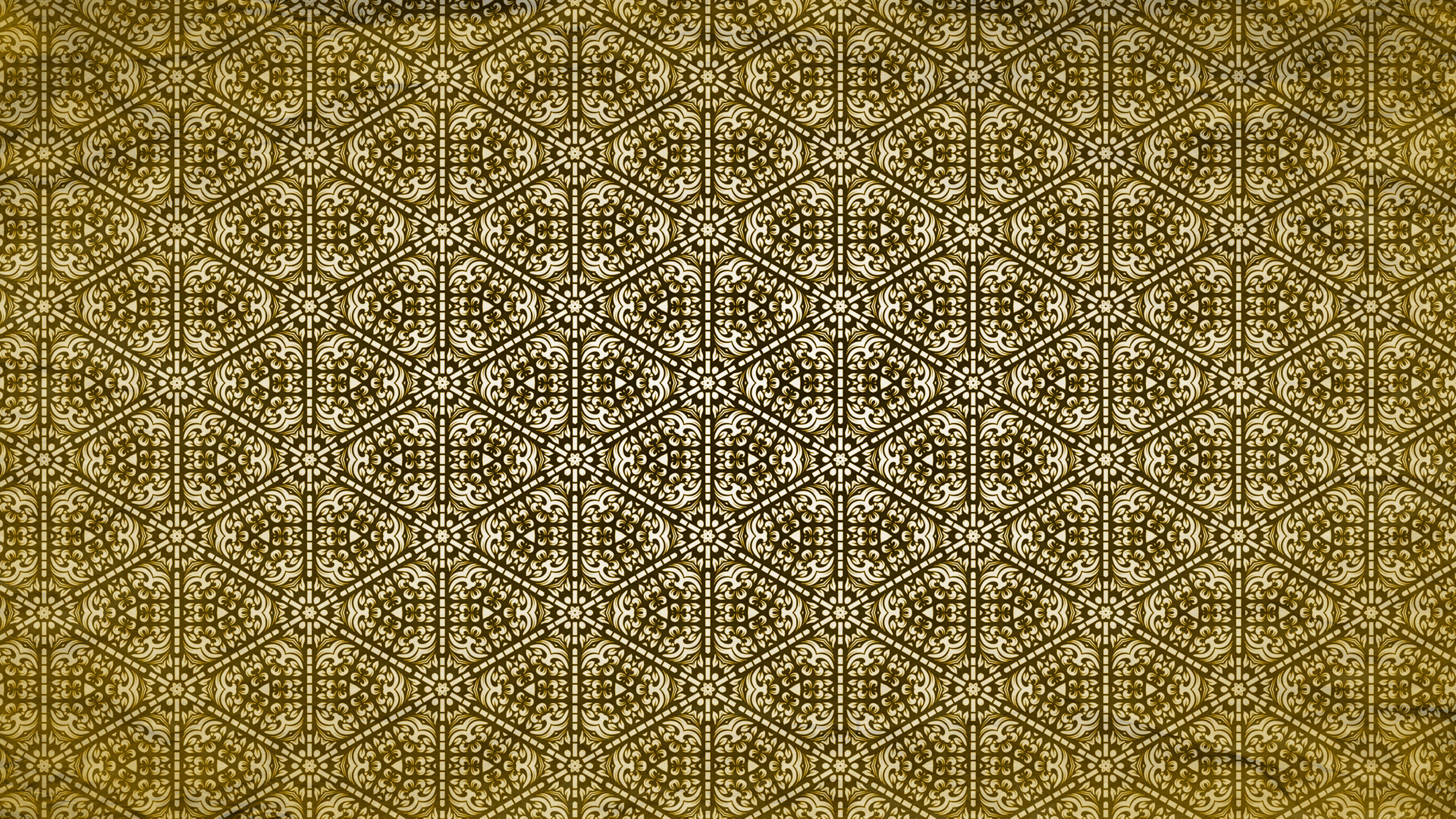 8000x4500 Free Gold Vintage Floral Seamless Pattern Wallpaper Design Template