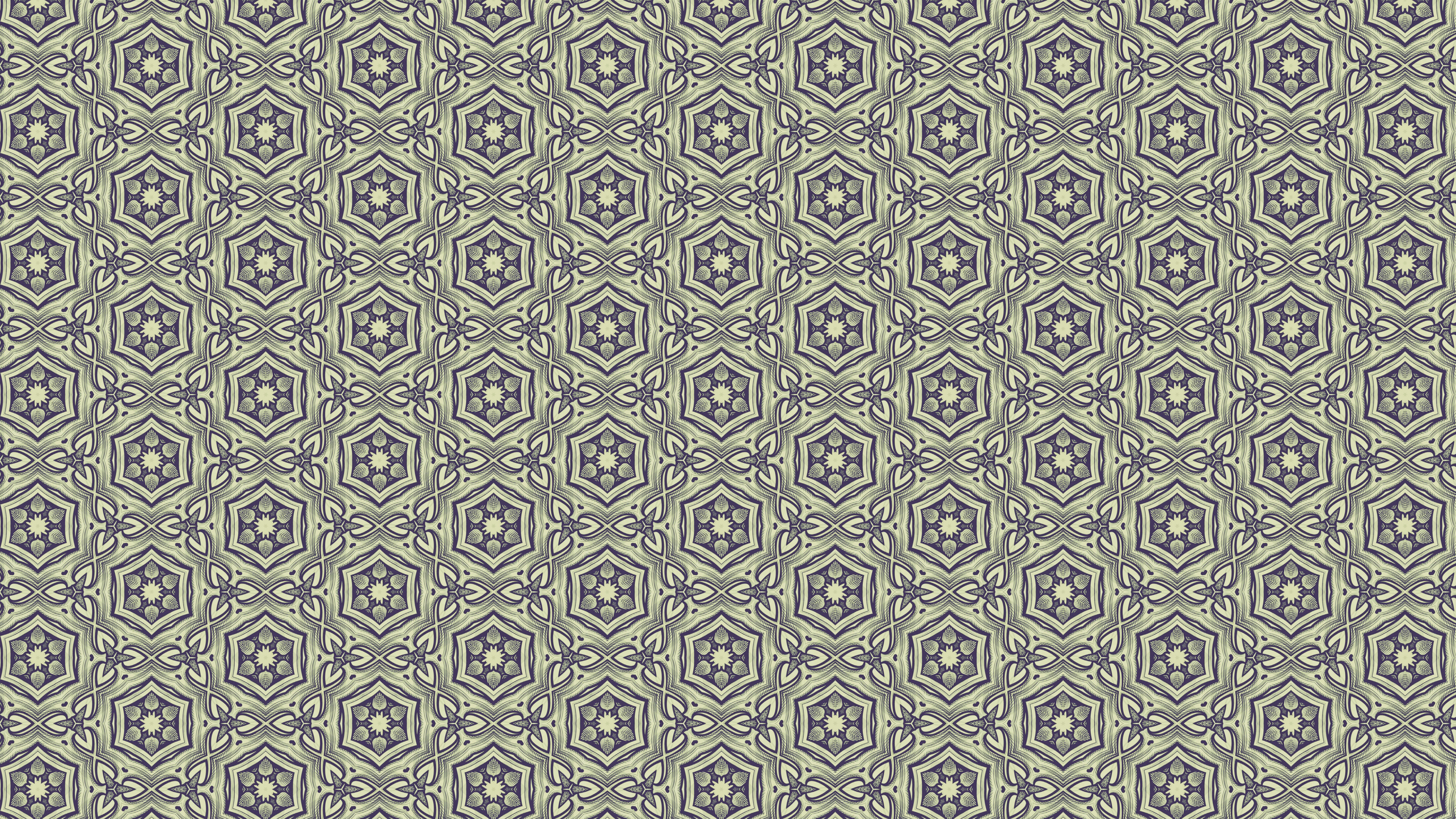 8000x4500 Free Blue and Green Vintage Decorative Floral Seamless Pattern Wallpaper Design