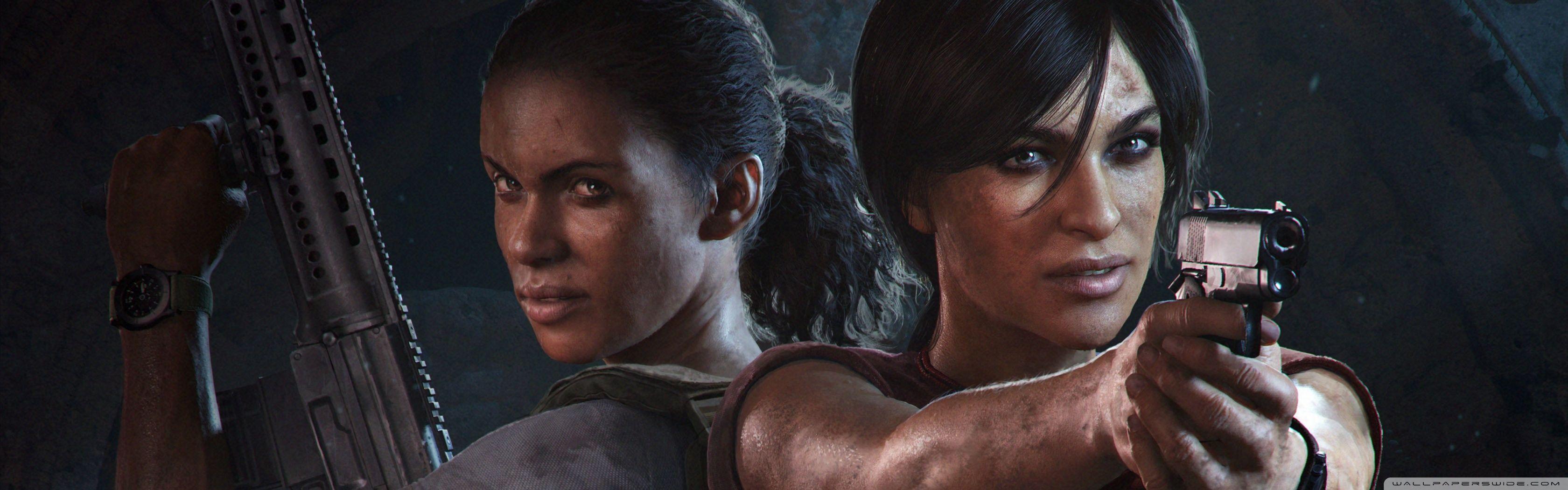 3360x1050 Uncharted The Lost Legacy Chloe and Nadine Ultra HD Desktop Background Wallpaper for 4K UHD TV : Widescreen & UltraWide Desktop & Laptop : Multi Display, Dual Monitor : Tablet
