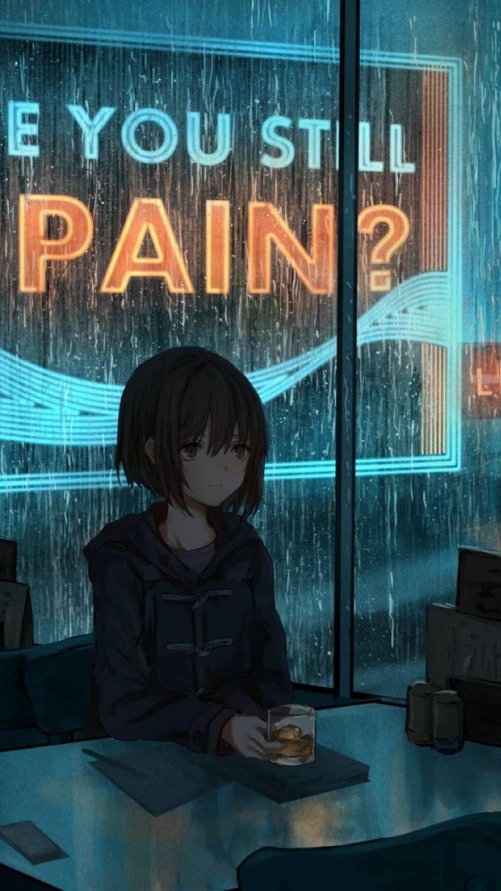 720x1280 Sad Anime Girl rain HD animated wallpaper