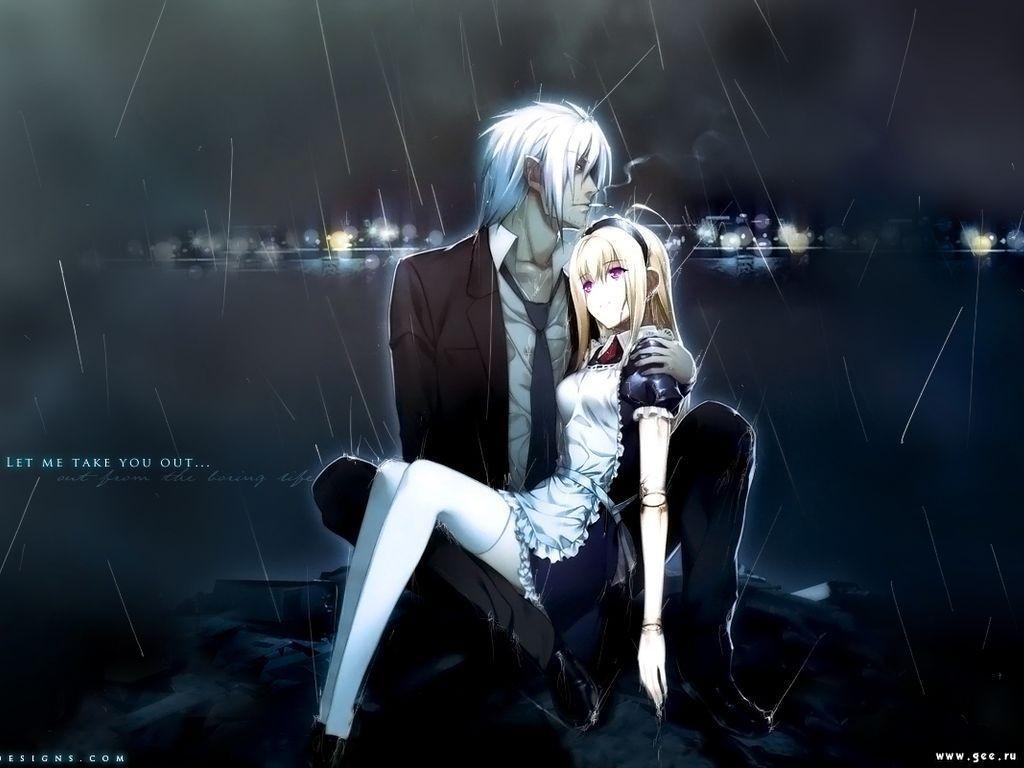 1024x768 Alone Anime Boy Wallpaper iPhone