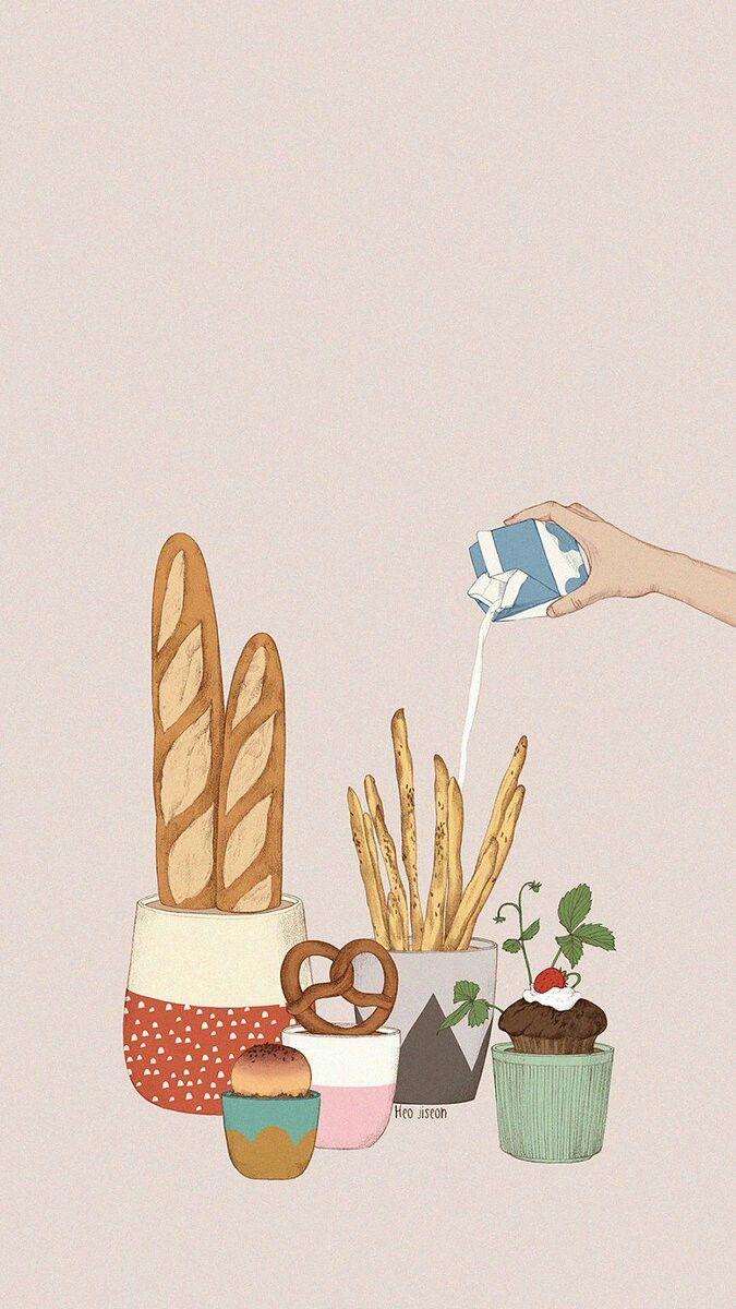 675x1200 Aesthetic Food Wallpaper