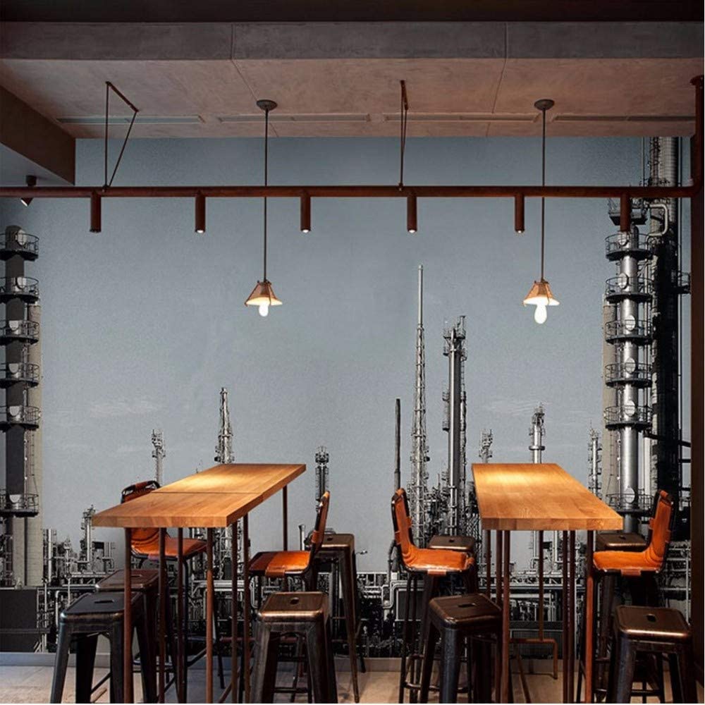 1000x1000 Lvabc Custom Photo Wallpaper Industrial Revolution Theme Retro Architecture Wallpaper 3D Stereo Background Restaurant Custom Mural 250X175Cm: Amazon.co.uk: DIY & Tools
