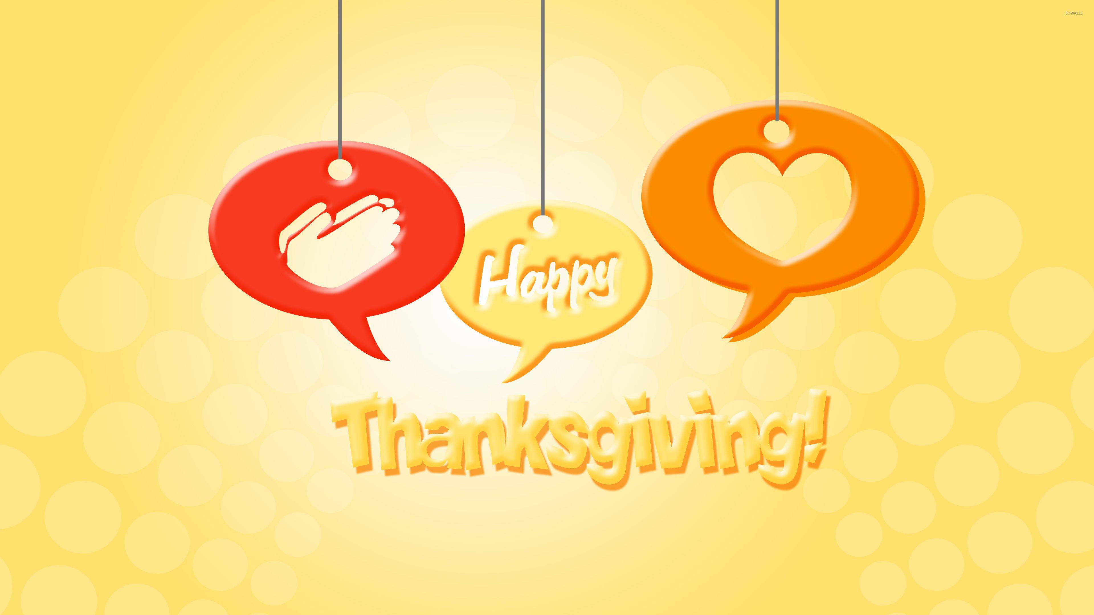 3840x2160 Happy Thanksgiving wish wallpaper wallpaper
