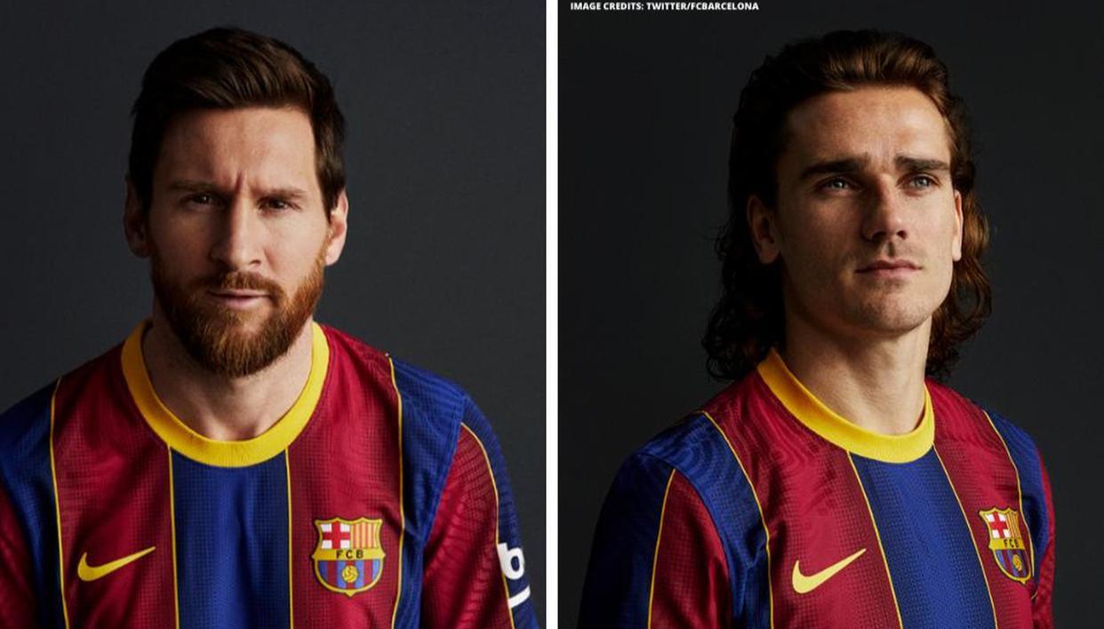 1242x708 Lionel Messi Shows Off Barcelona's New Colours As Club Unveils New Home Kit For 2020 21