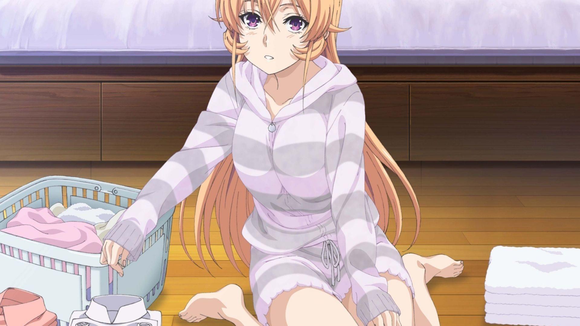 1920x1080 Desktop wallpaper blonde, anime girl, erina nakiri, shokugeki no soma, HD image, picture, background, 2c3a85