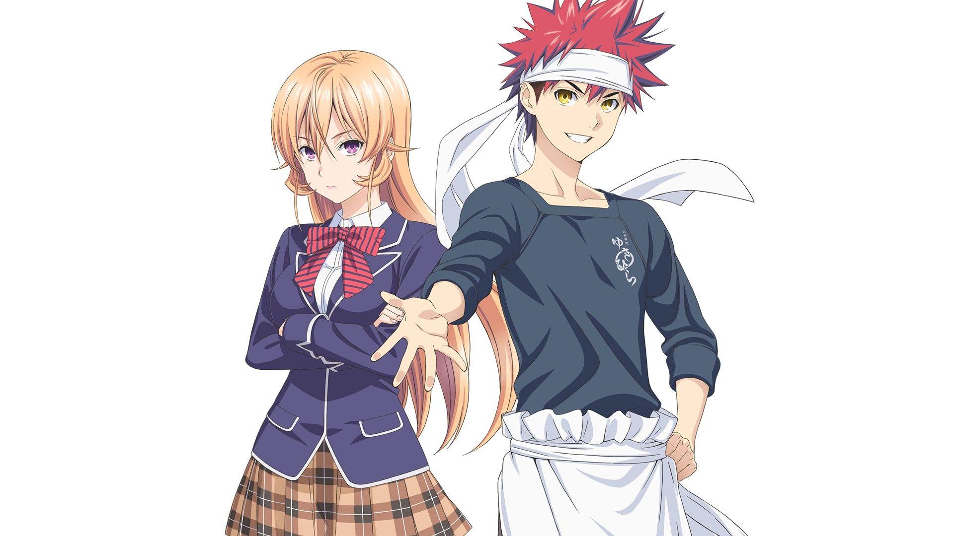1920x1080 Shokugeki no Souma, Nakiri Erina, Yukihira Soma, Anime HD Wallpaper / Desktop and Mobile Image & Photo
