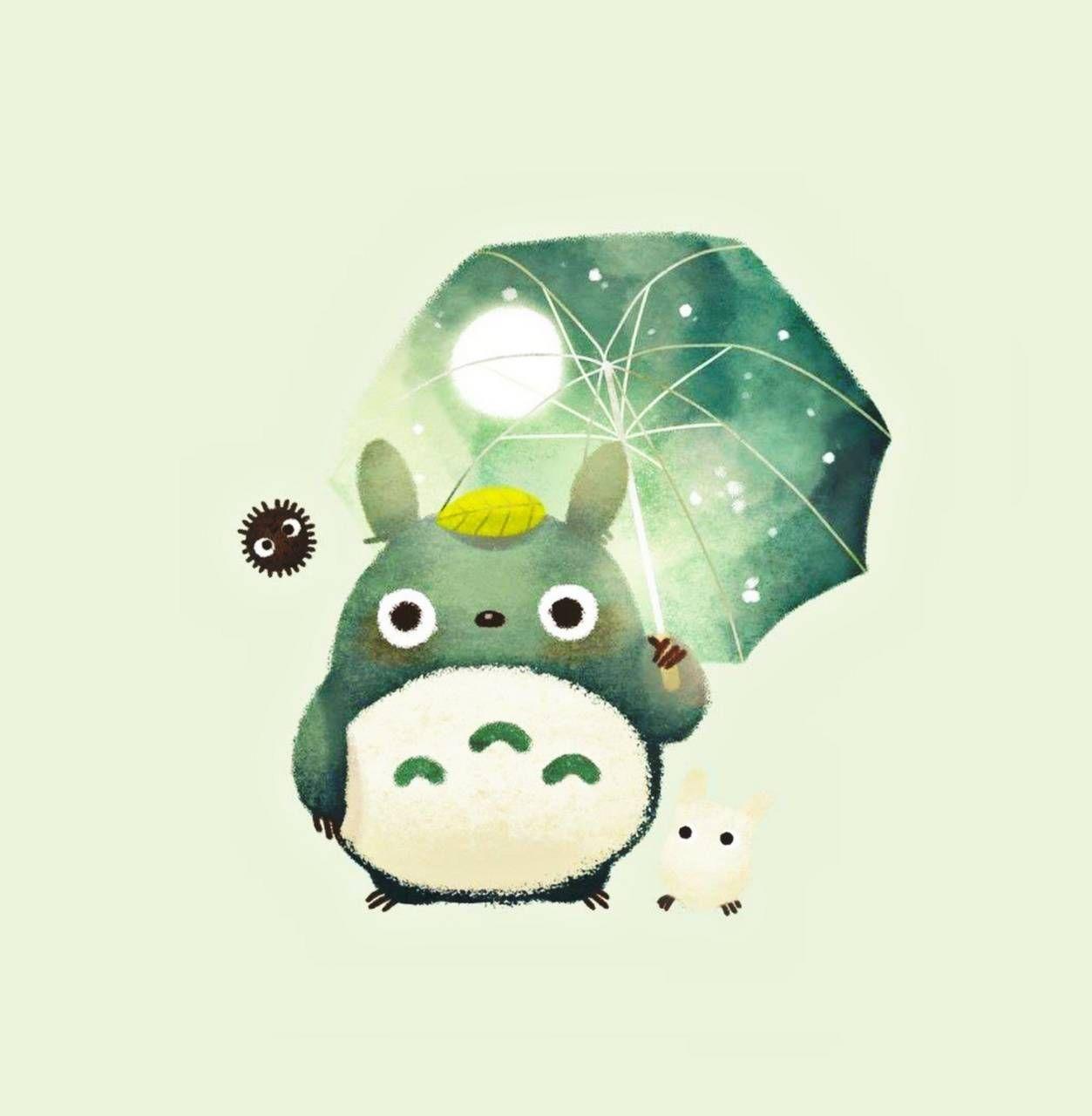 1253x1280 Little Totoro wallpaper