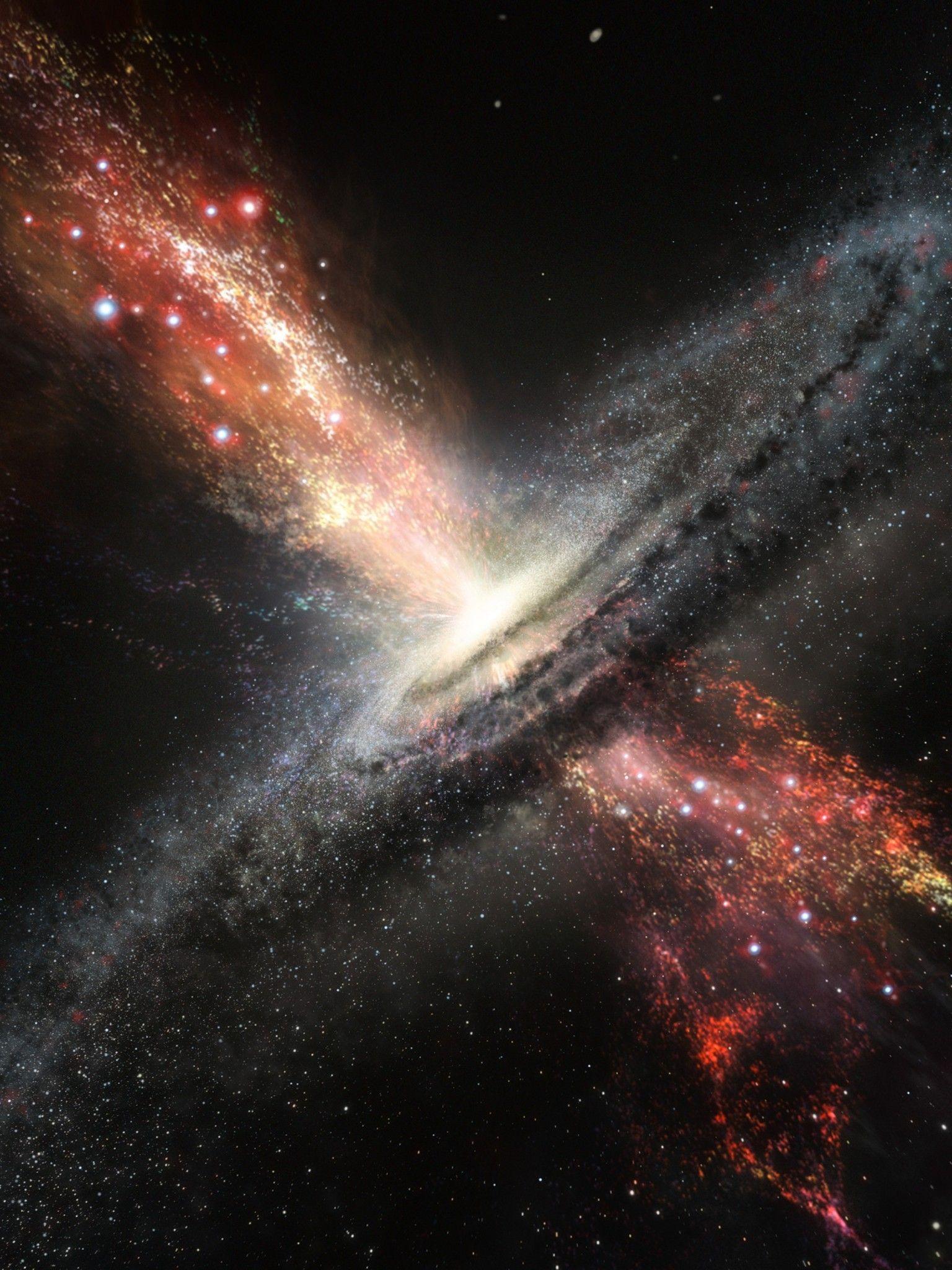 1536x2048 Download 1536x2048 Galactic Explosion, Stars, Nebula, Cosmos Wallpaper for Apple iPad Mini, Apple IPad 4