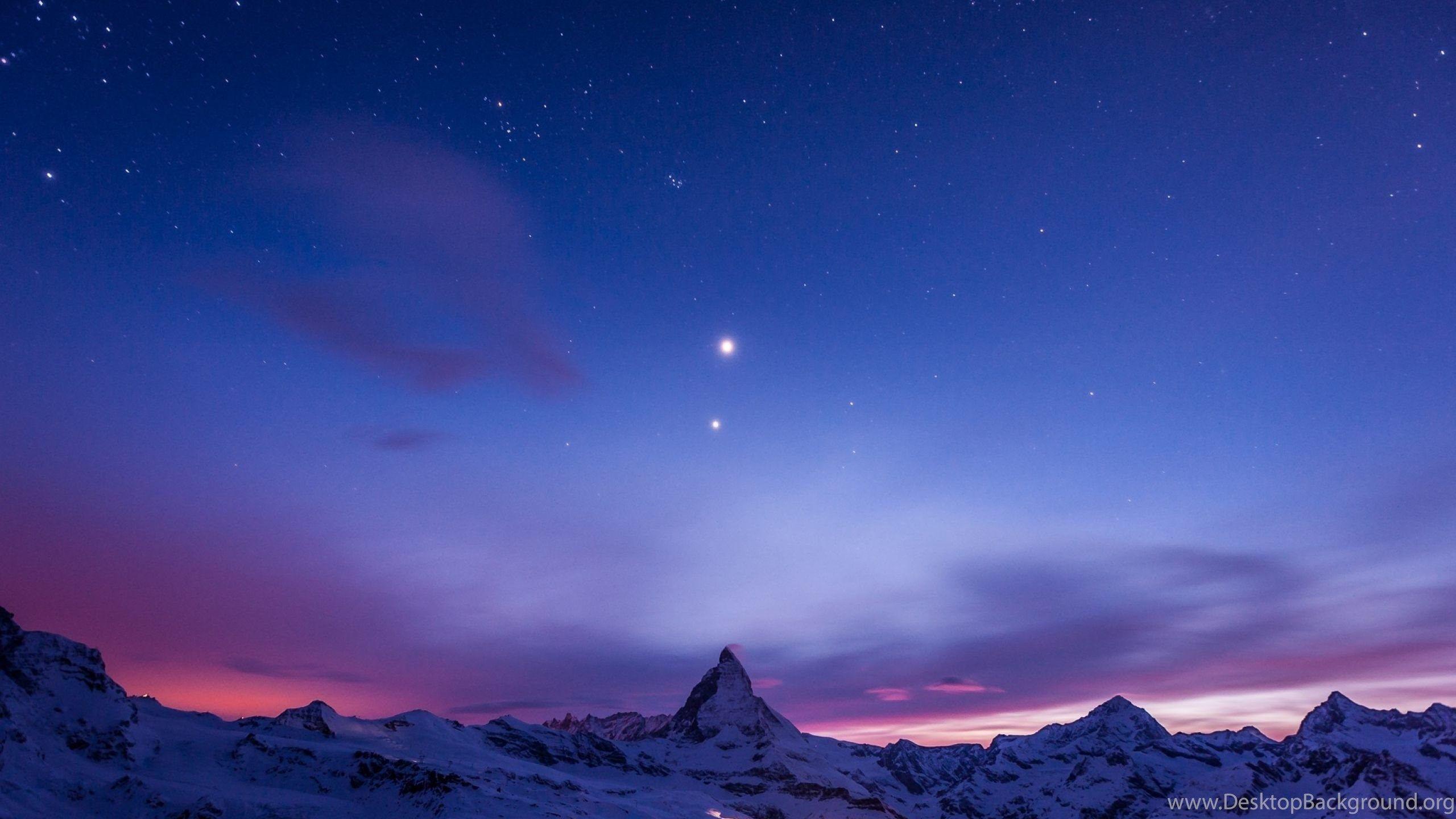 2560x1440 Moon And Stars Night Wallpaper HD Download For Desktop Desktop Background