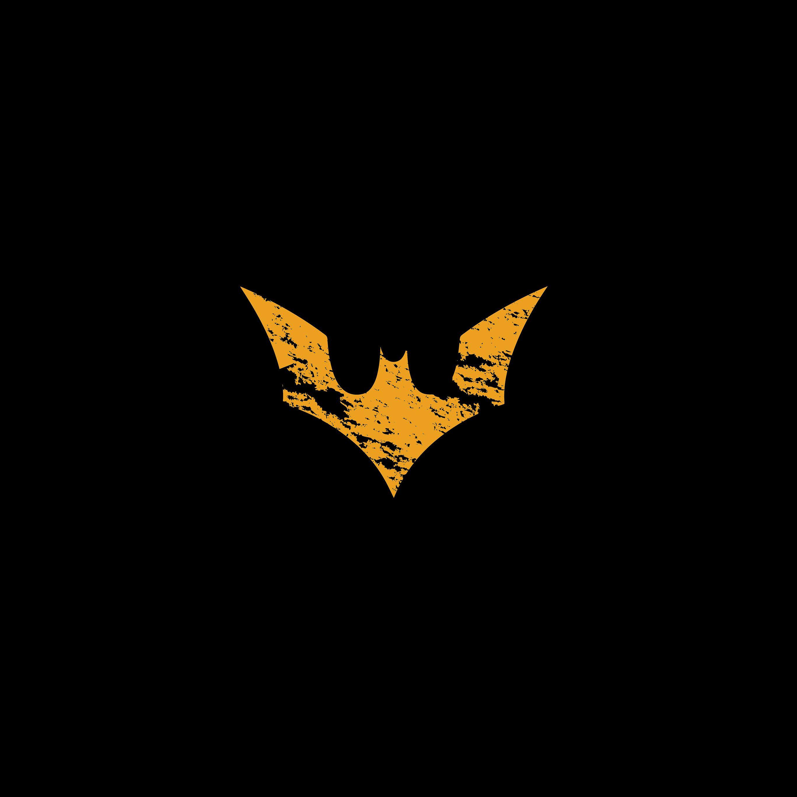 2732x2732 Batman Logo Yellow Dark Hero Art Wallpaper