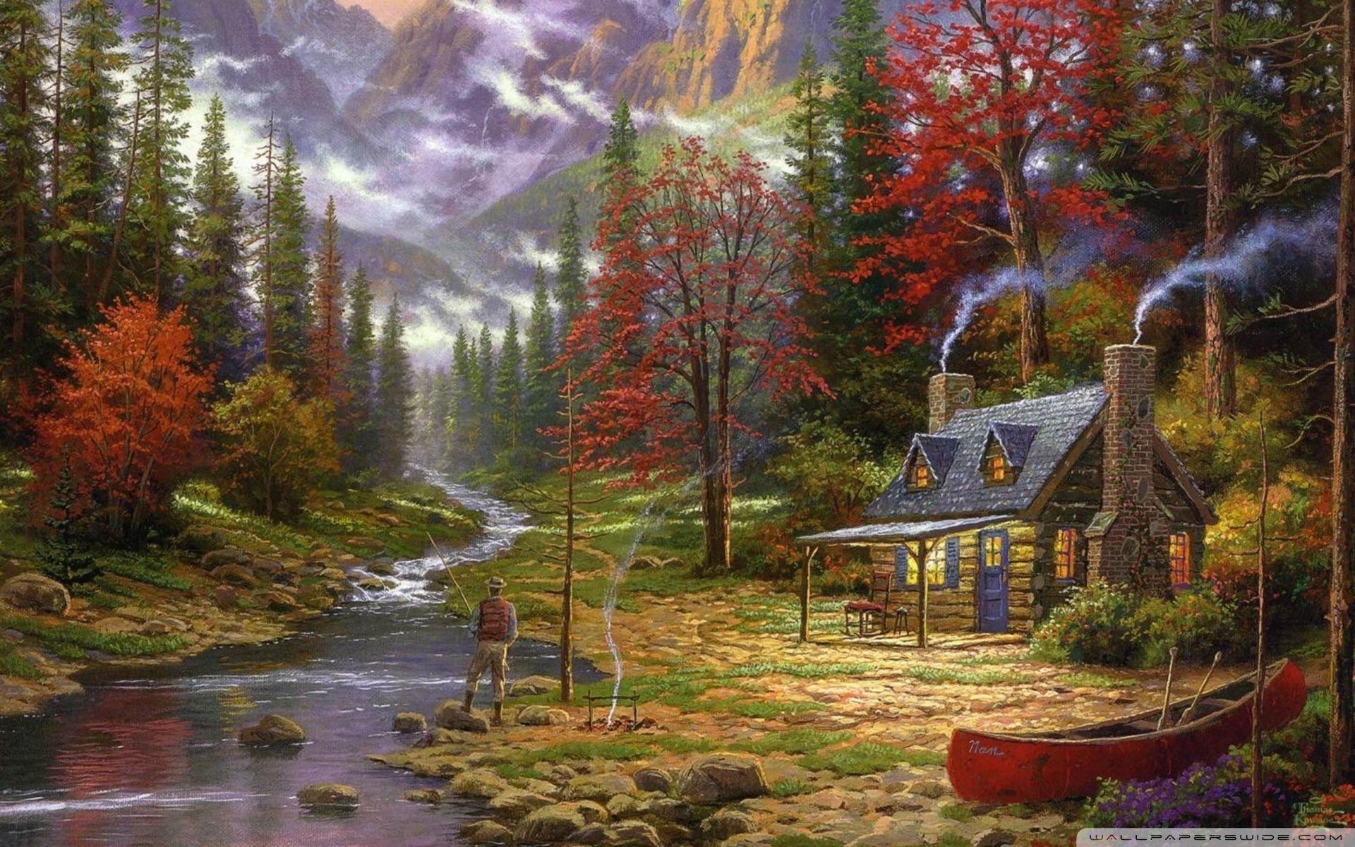 1920x1200 The Good Life by Thomas Kinkade Ultra HD Desktop Background Wallpaper for : Multi Display, Dual Monitor : Tablet