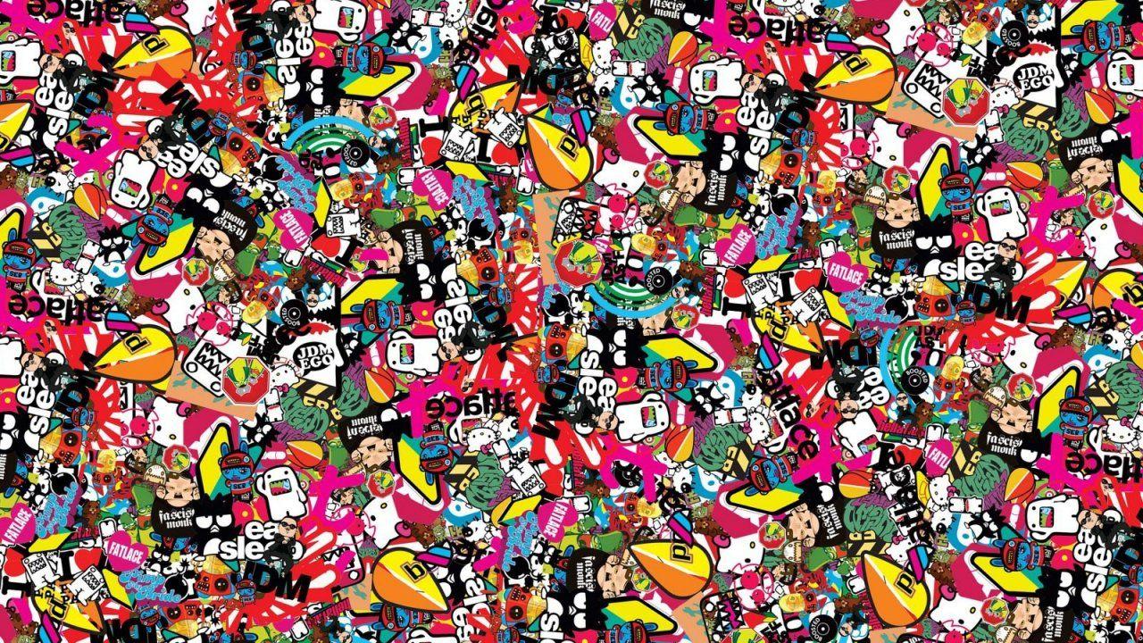1280x720 Abstract HD Wallpaper, Picture, Ios Dope, sticker, Free, colourful, Bomb