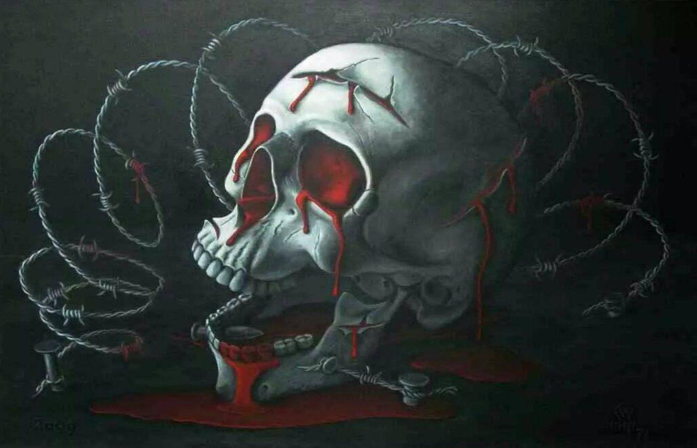1400x900 skulls