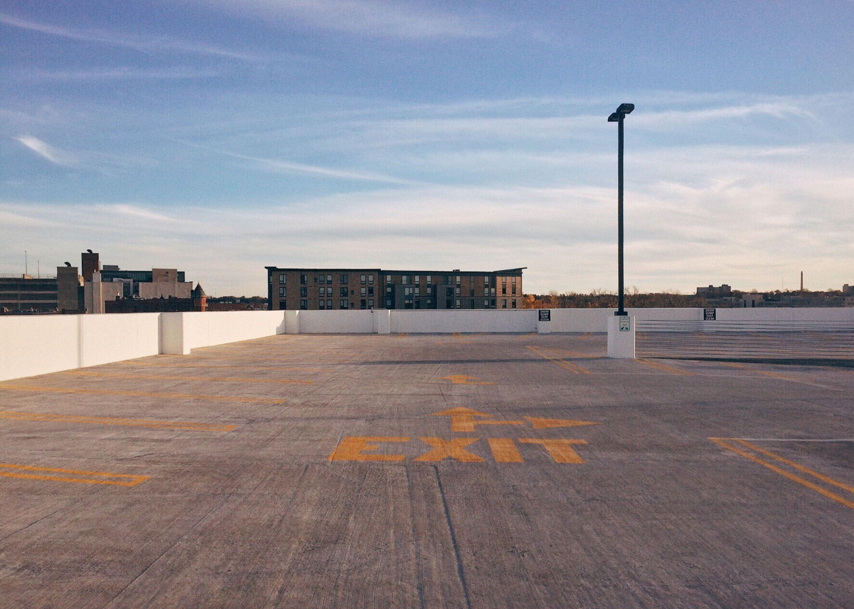 2808x2004 wallpaper. grey and orange empty parking lot