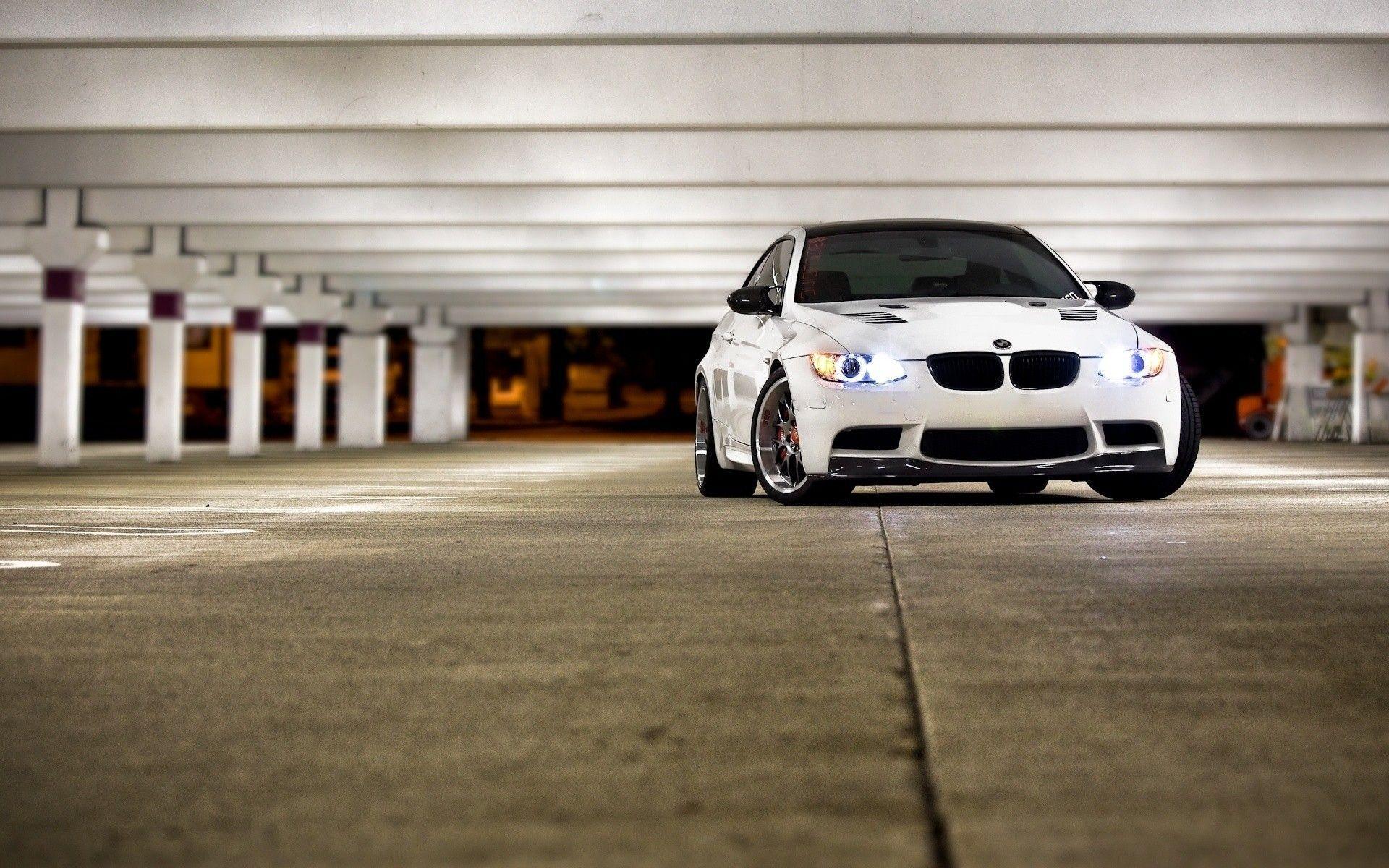 1920x1200 BMW, cars, BMW M white cars, BMW E parking lot, garage