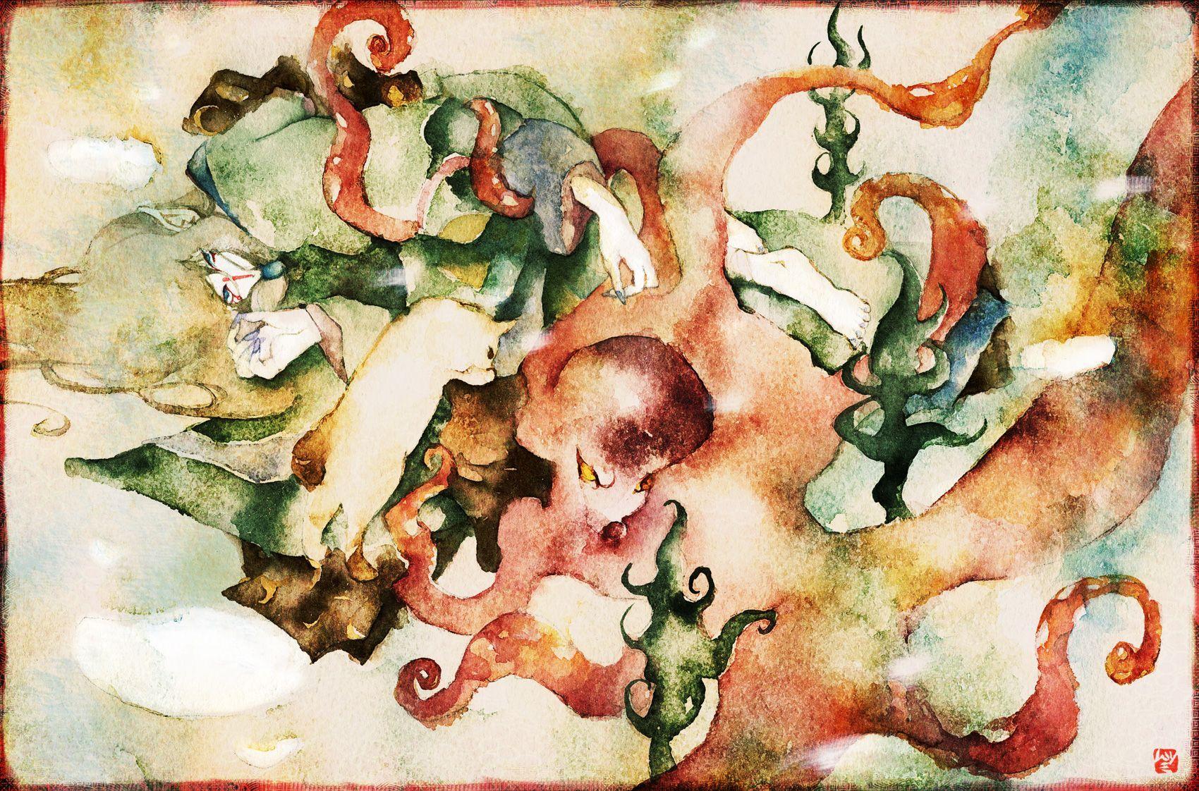 1700x1122 Mononoke: Octopus