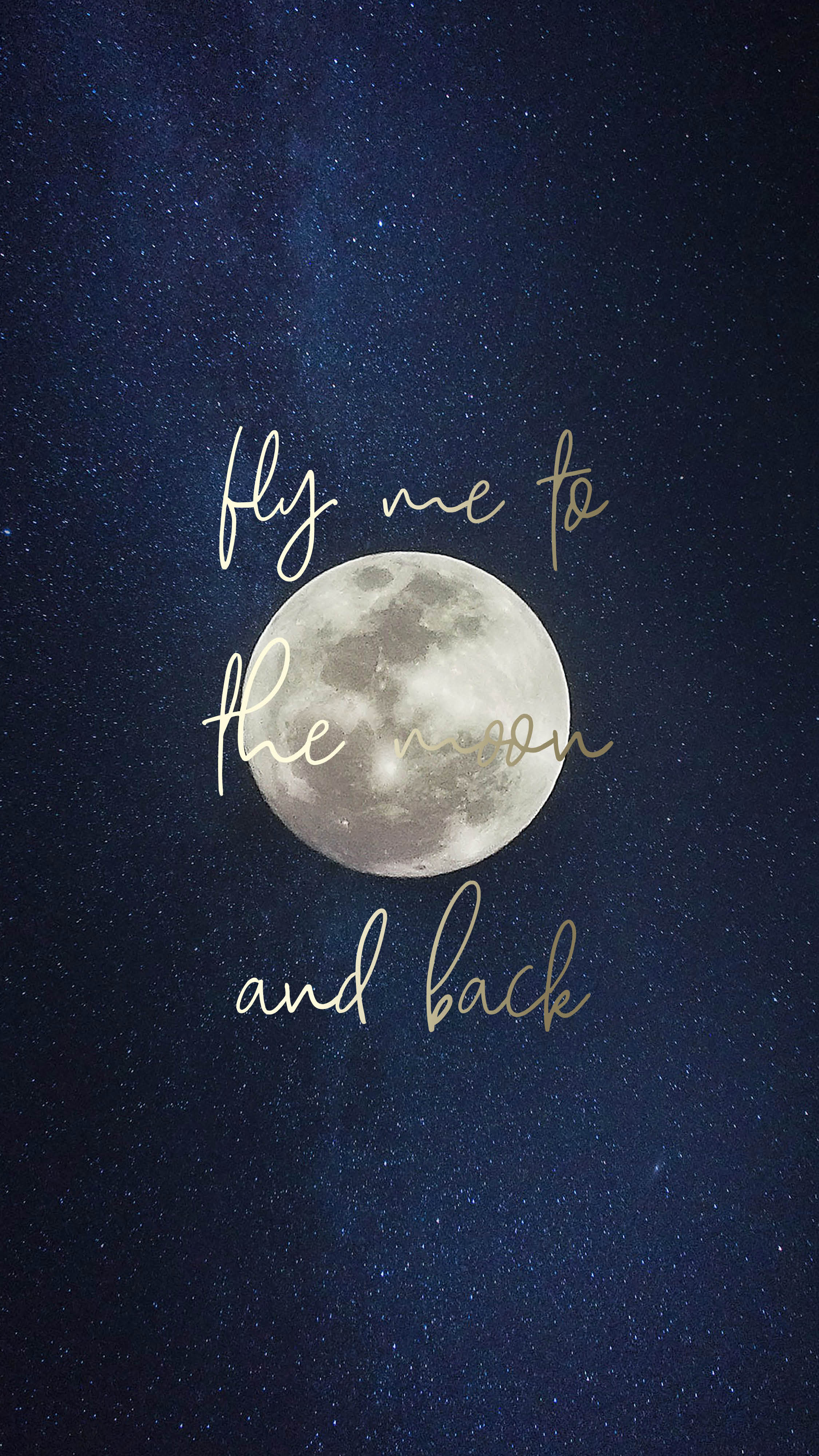 2250x4000 Fly Me To The Moon iPhone