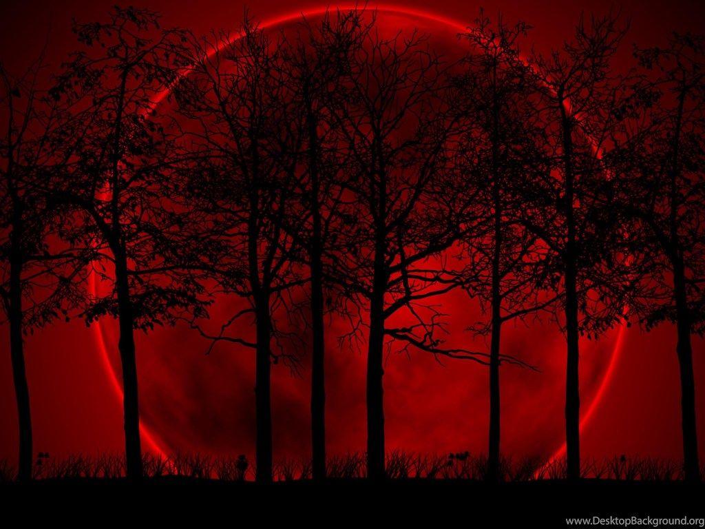 1024x768 Wallpaper Dark Nature Red Moon Free Uimage Org 2560x1920
