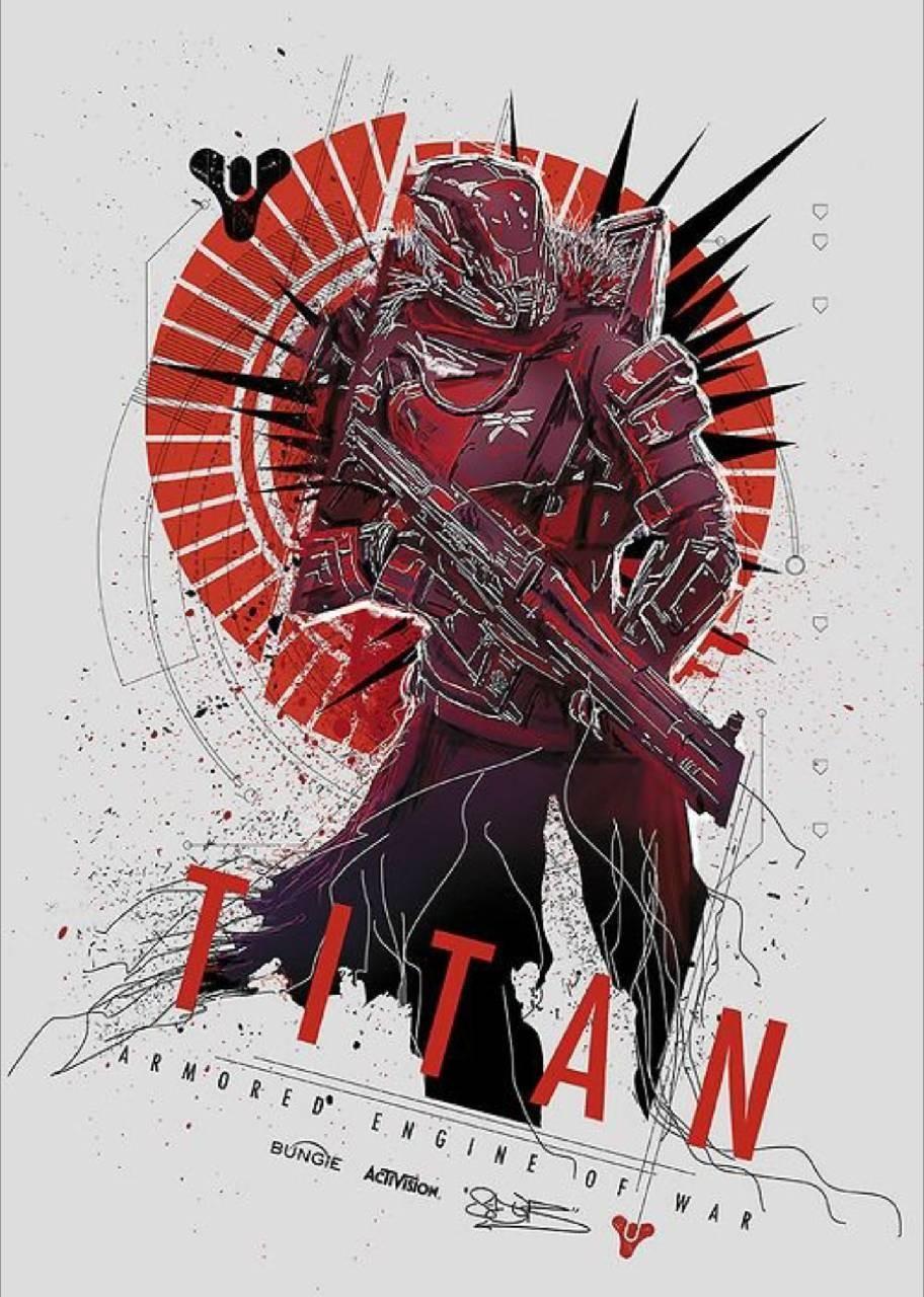 912x1280 Destiny Titan IPhone Wallpaper