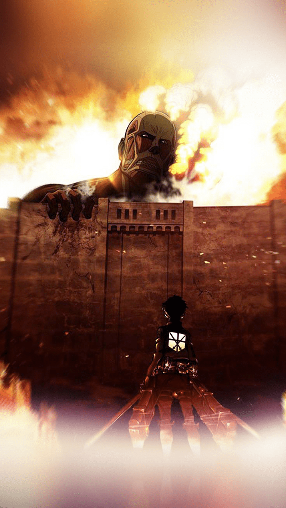 1000x1777 Attack on Titan iOS Wallpaper. Attack on titan, Attack on titan fanart, Anime art