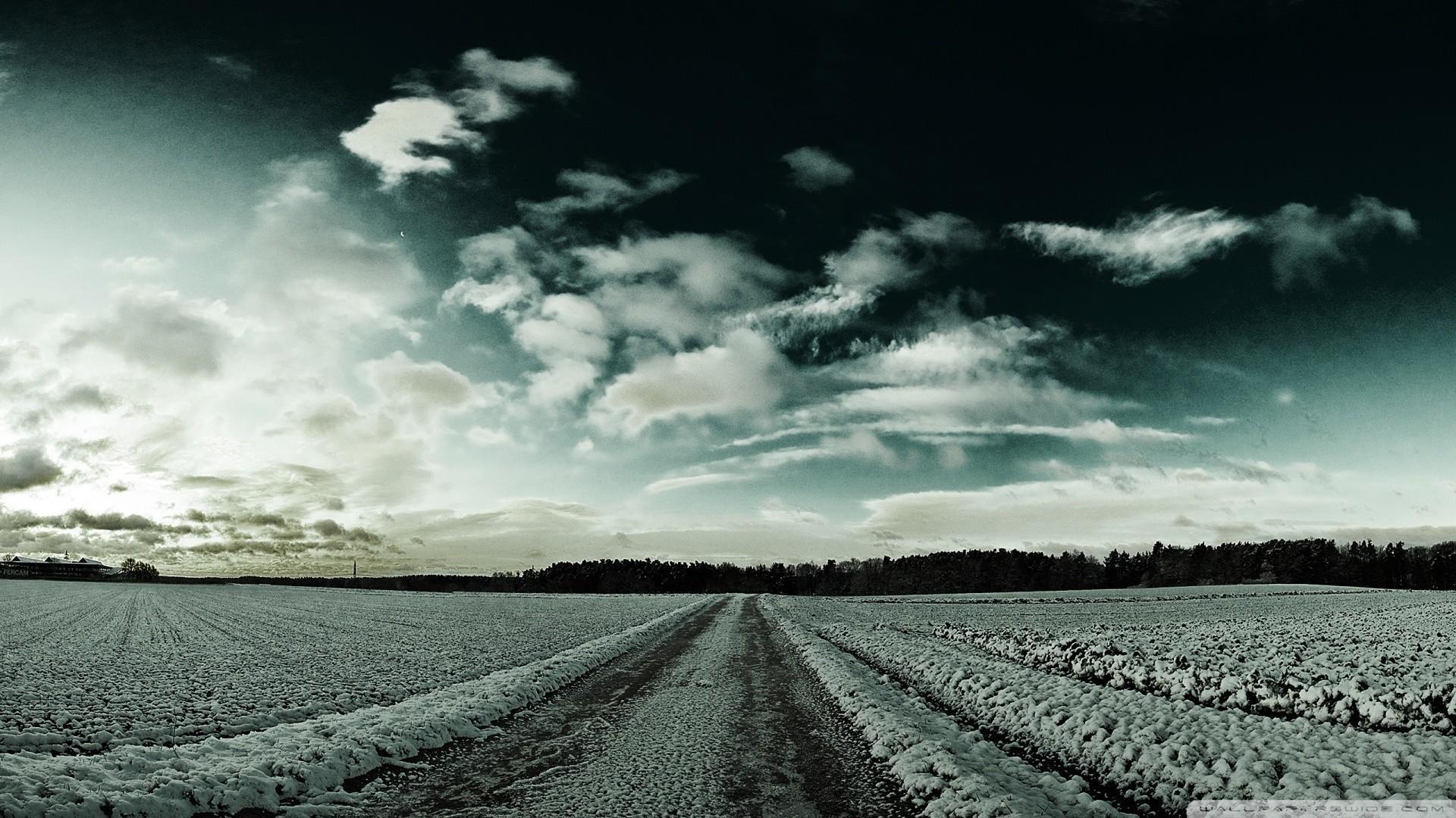 1920x1080 Dark nature seasons winter wallpaper