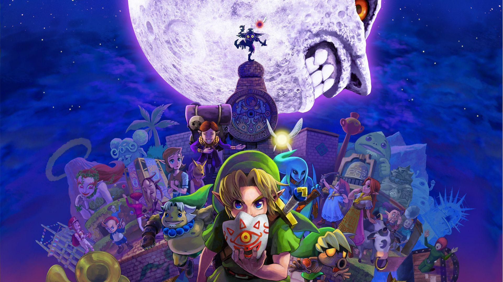1920x1080 Majoras Mask 3D Wallpaper