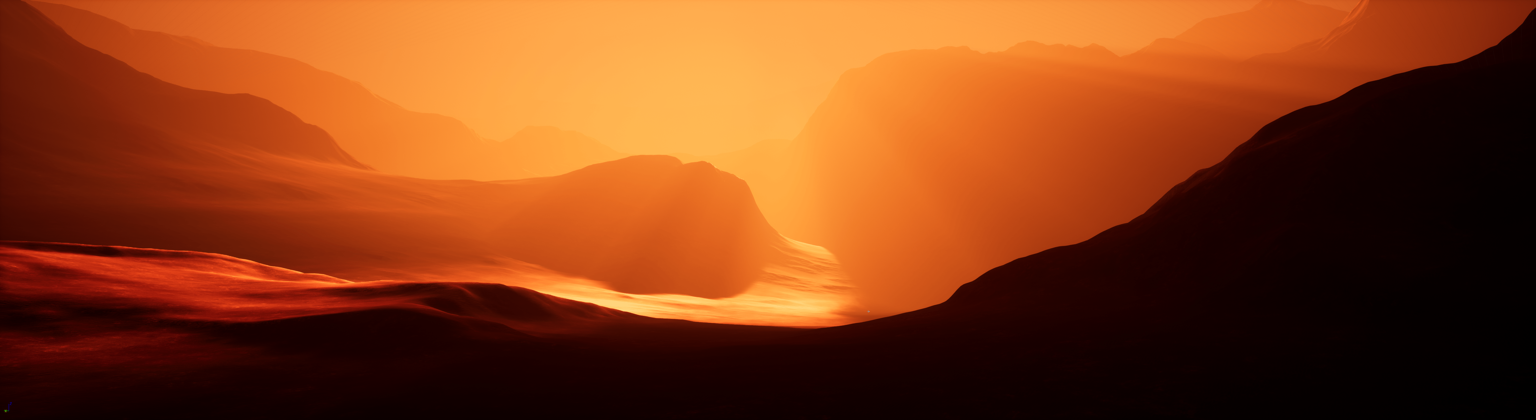 5120x1400 32:9 Desert Planet Wallpaper OC. Made .